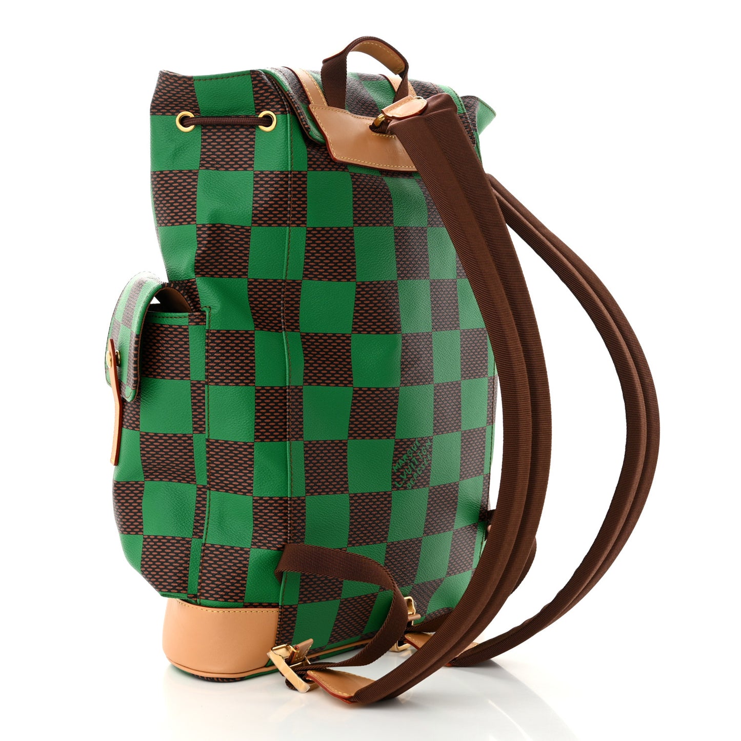 Damier Pop Christopher MM Backpack Green