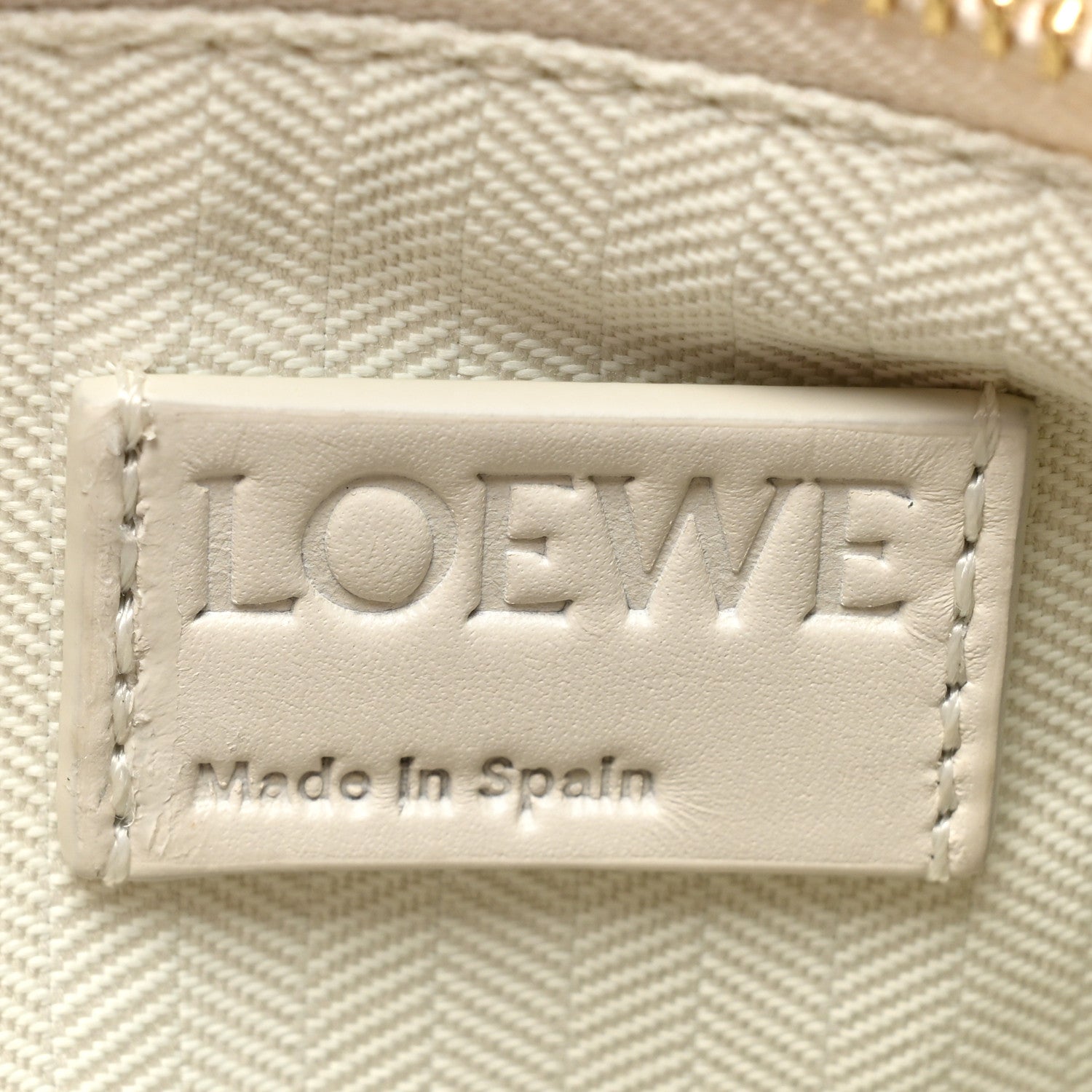 Loewe Satin Calfskin Small Puzzle Edge Bag White Glaze 6 of 11