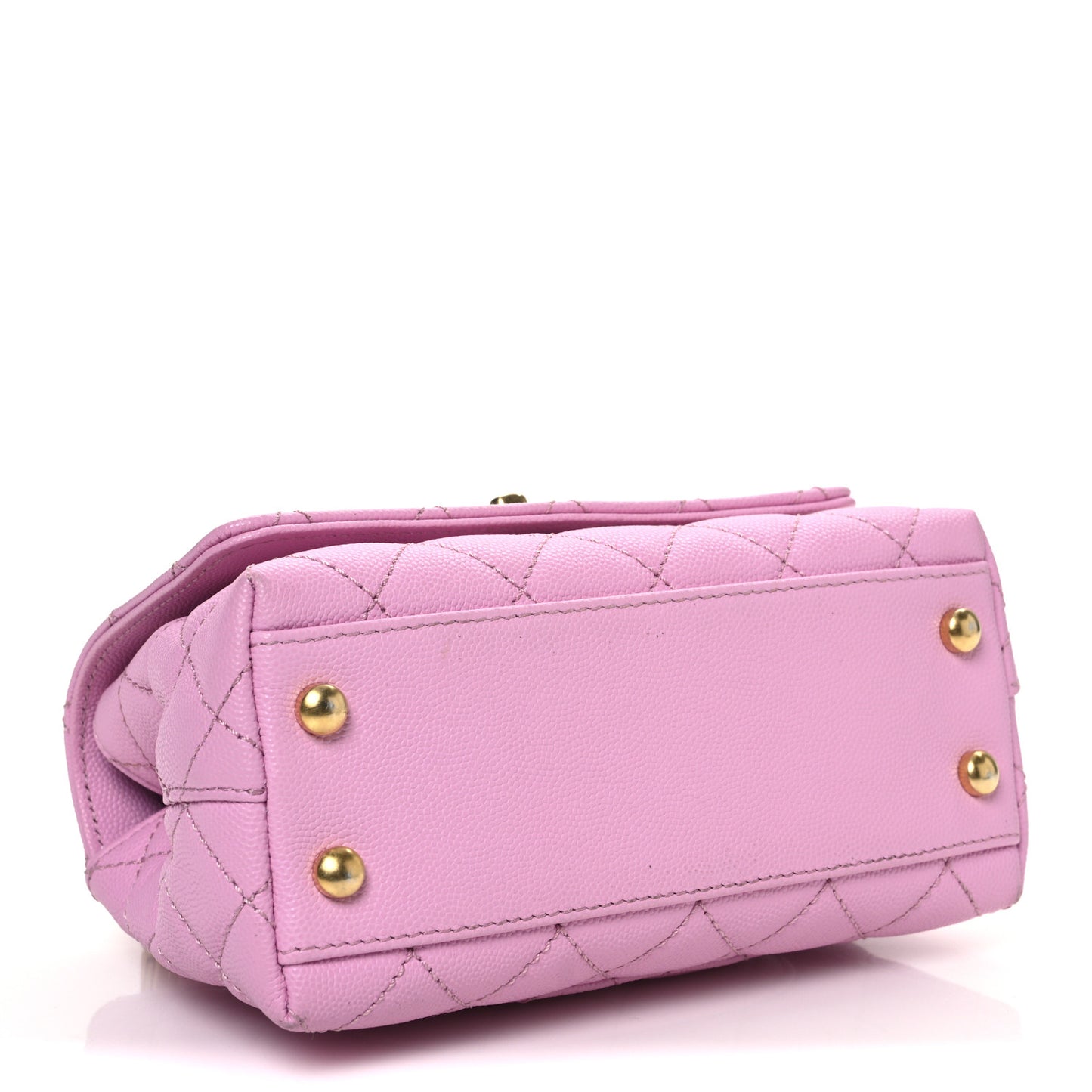 Caviar Quilted Extra Mini Coco Chain Handle Flap Pink