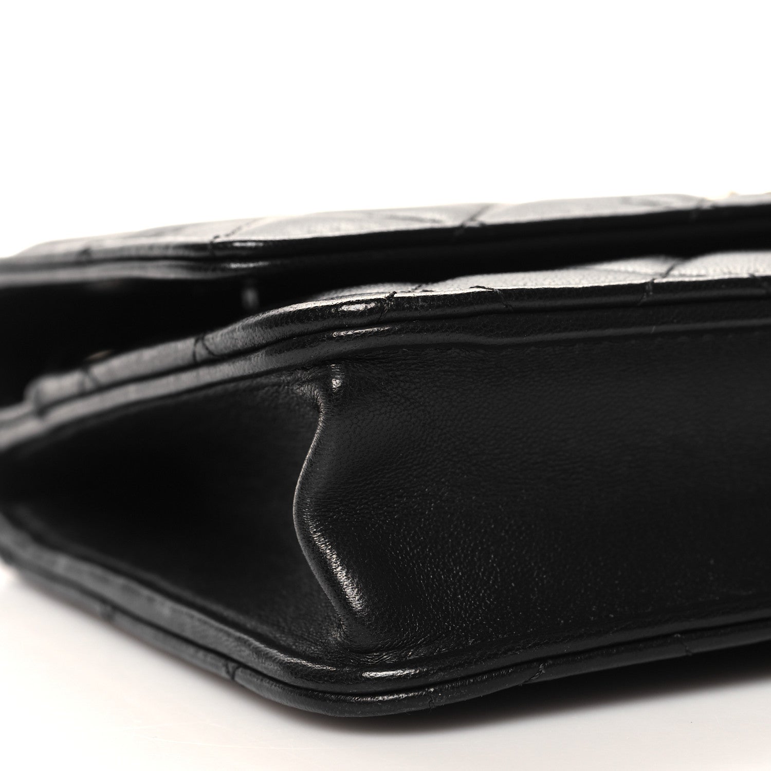Chanel Lambskin Quilted Trendy CC Wallet On Chain WOC Black 10 of 12