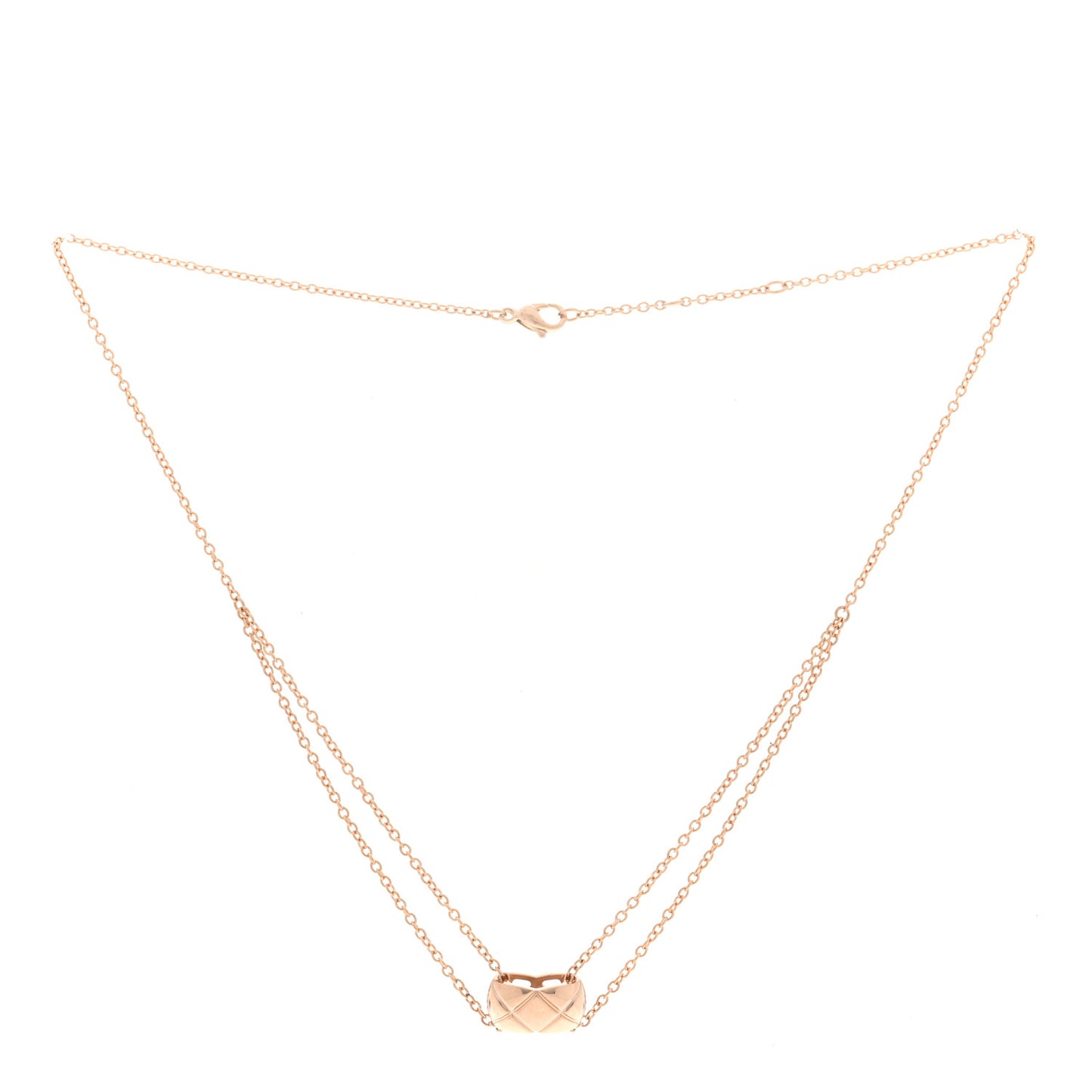 18K Beige Gold Coco Crush Pendant Necklace