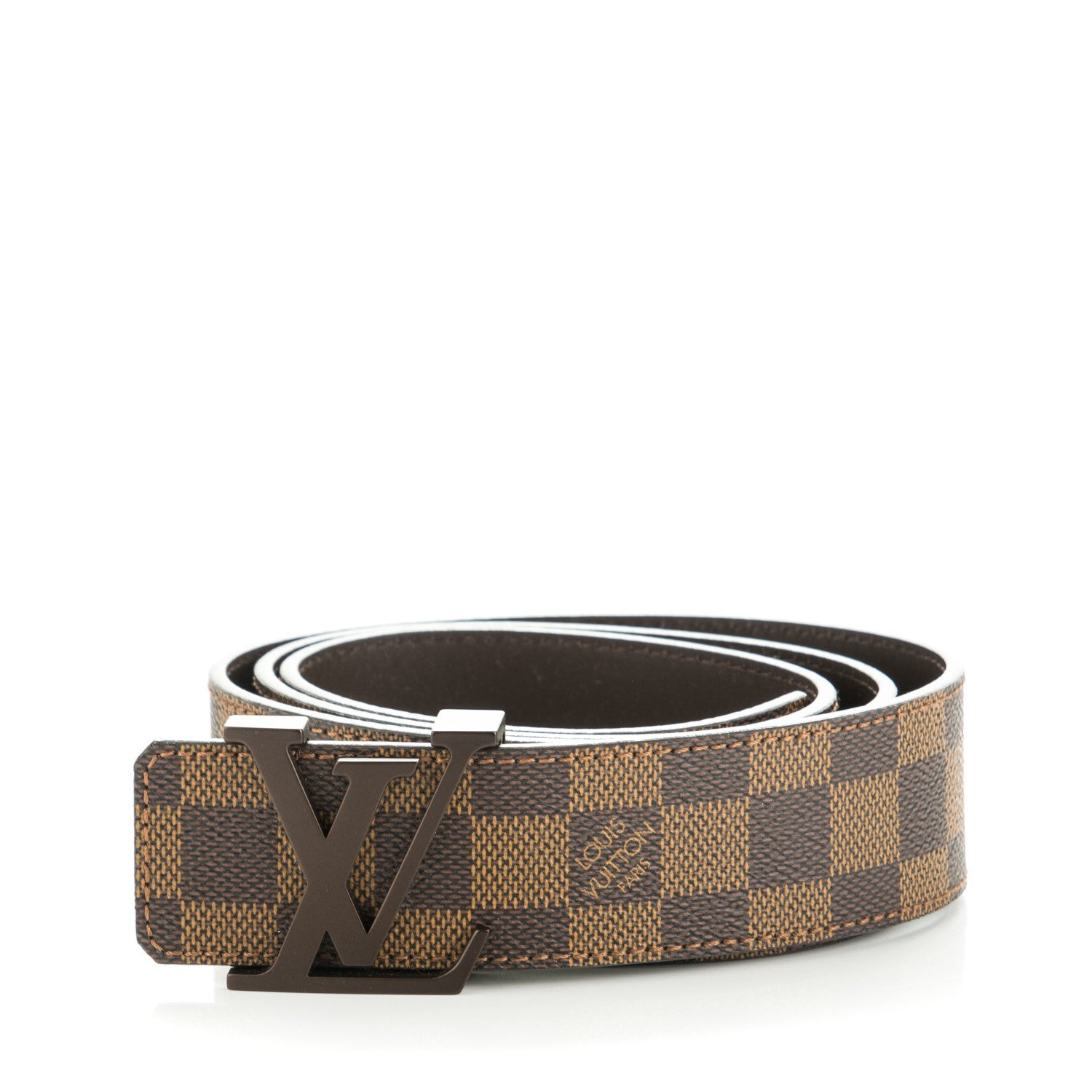 Louis Vuitton Damier Ebene 40mm LV Initiales Belt 95 38 181477