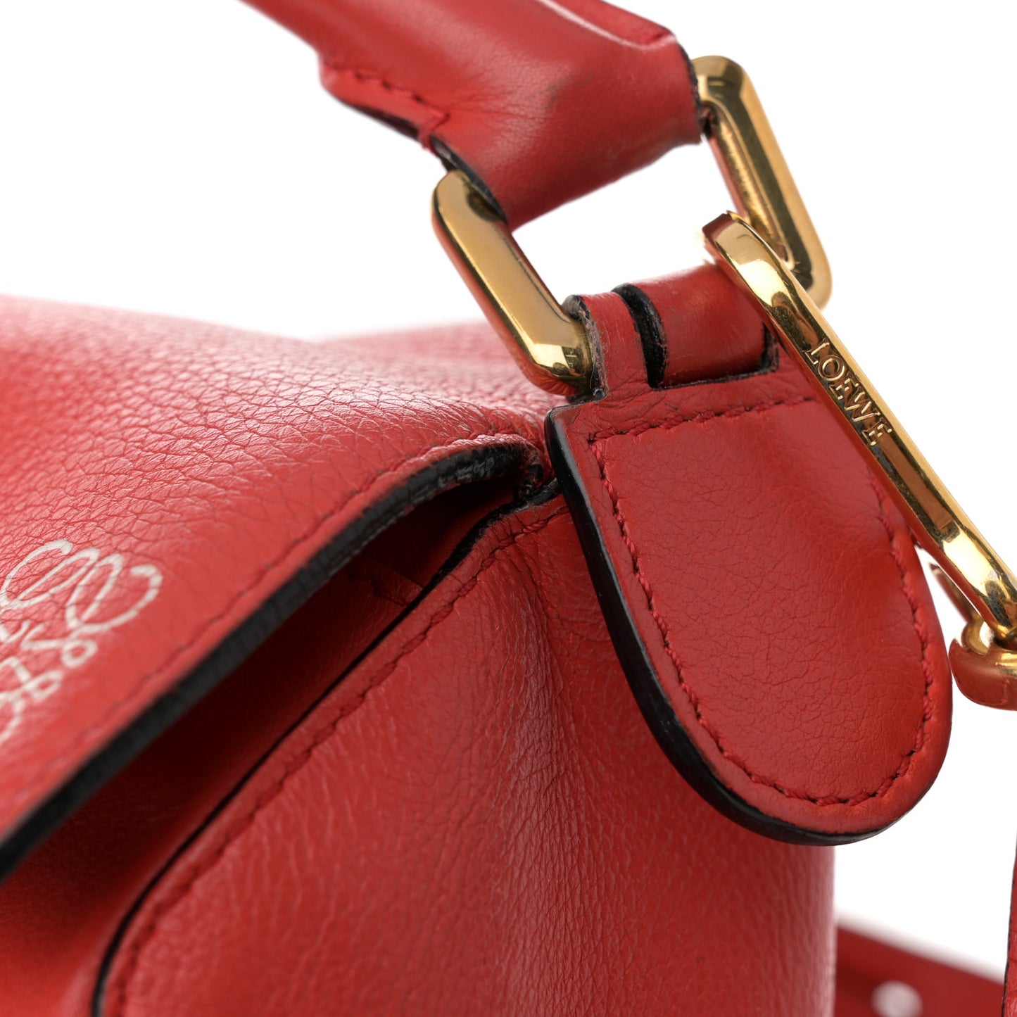Calfskin Medium Puzzle Bag Scarlet