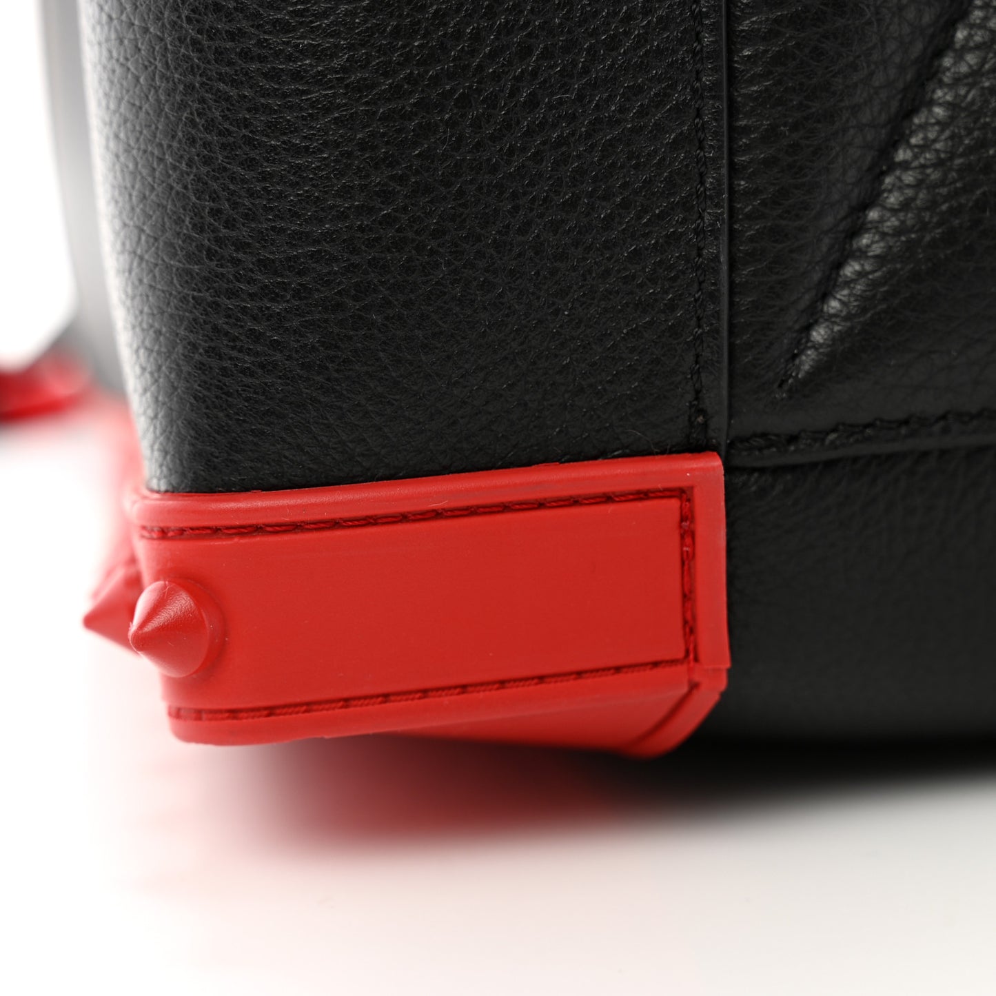 Calfskin Sneakender Studded Duffle Bag Black