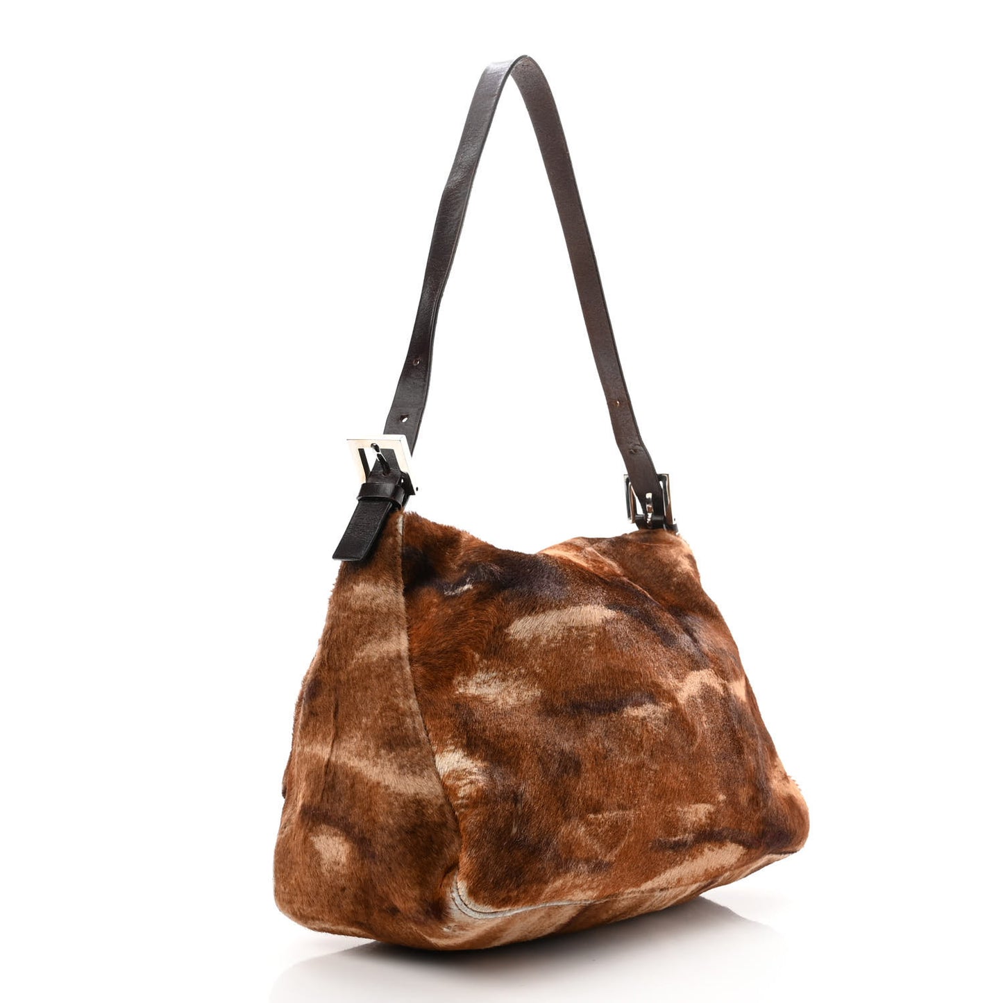 Calf Hair Mama Baguette Brown
