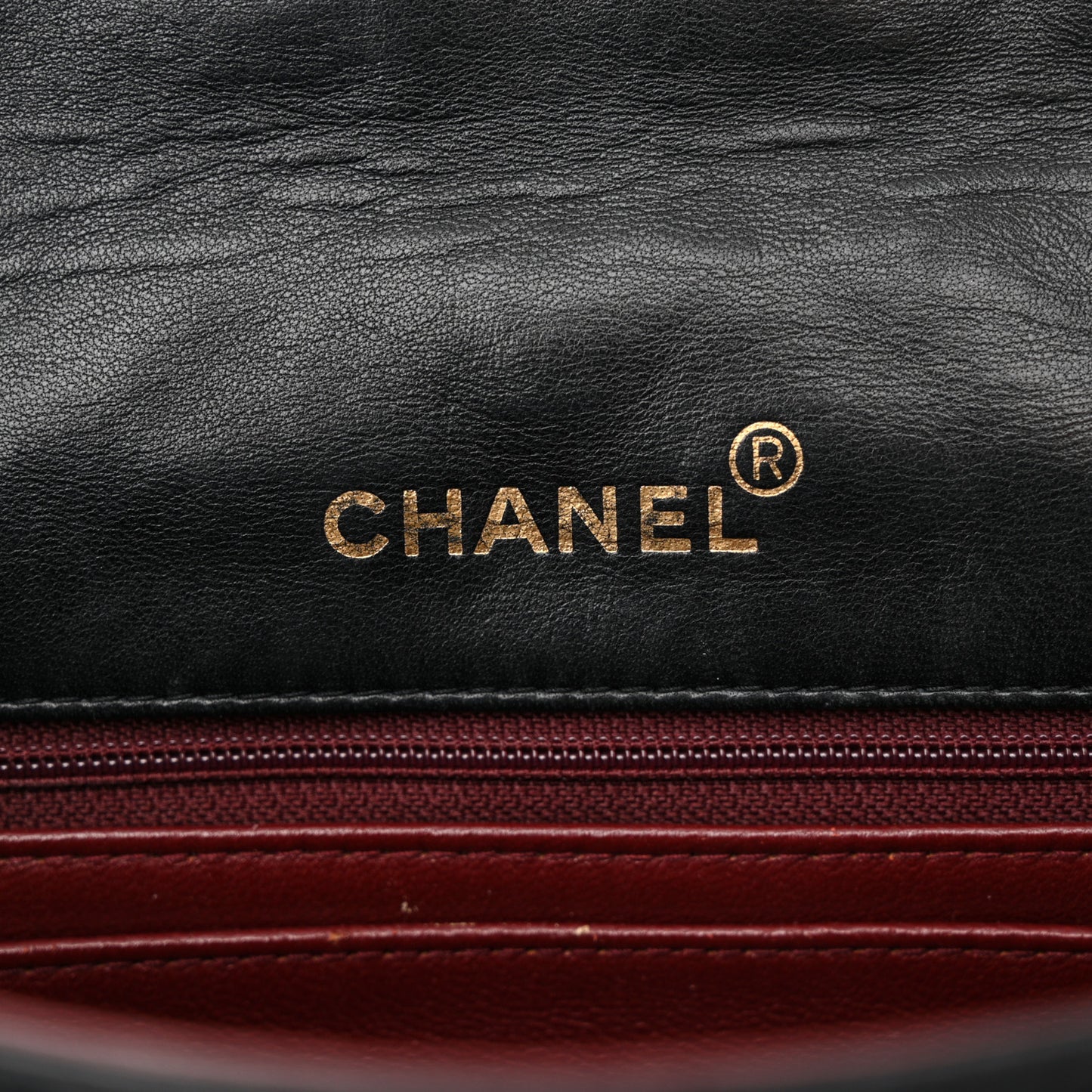 Lambskin Quilted Small Single Flap Black