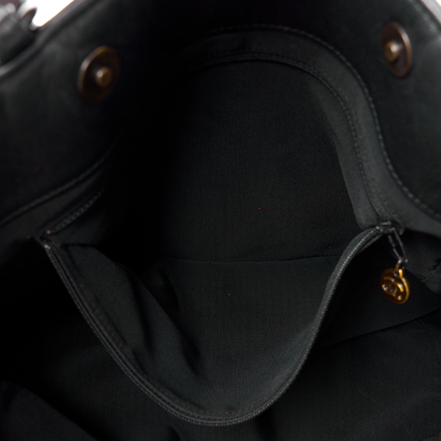 Lambskin Chain Small CC Tote Black