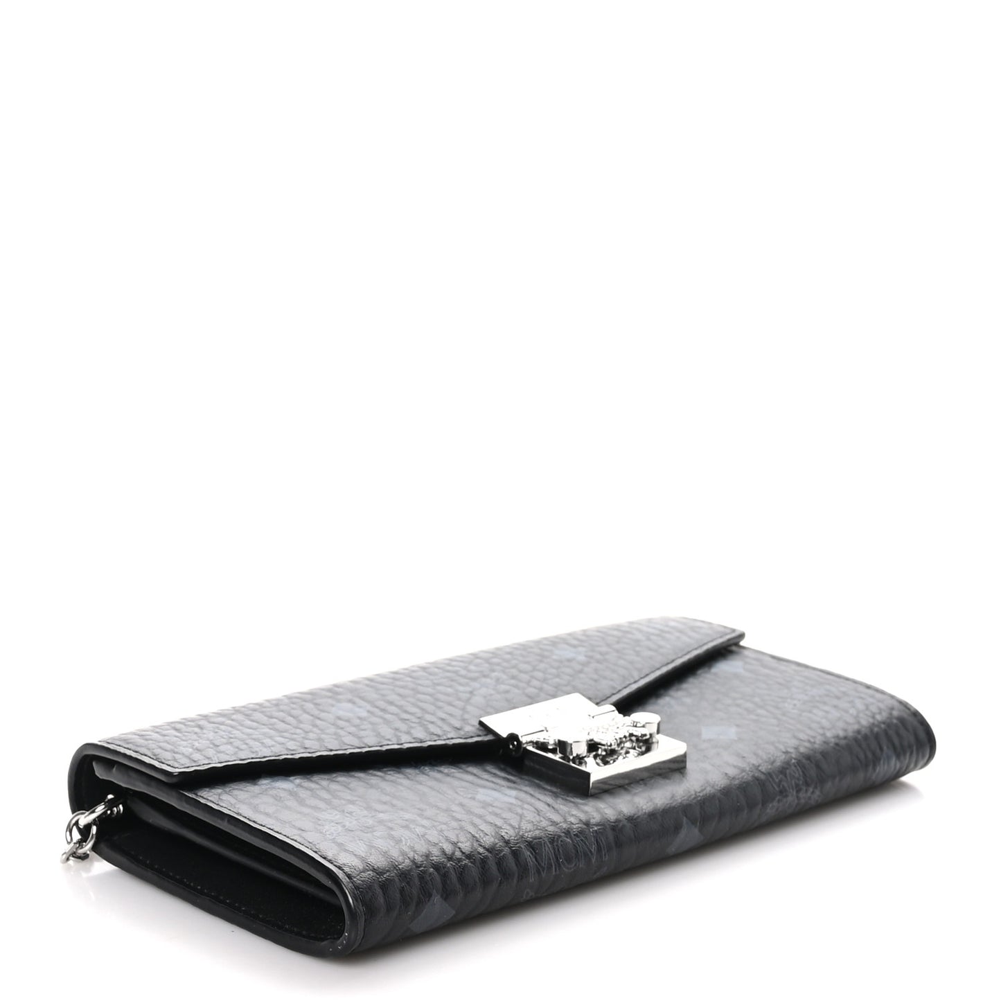 Visetos Large Patricia Wallet On Chain Black