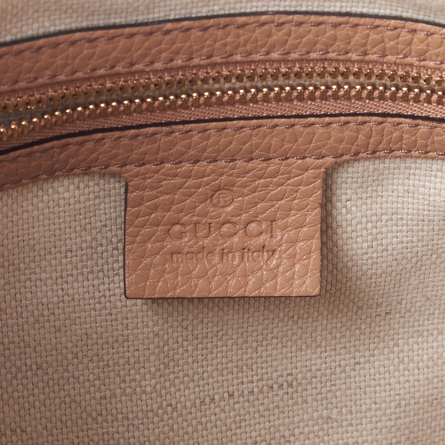 Gucci Pebbled Calfskin Large Soho Hobo Camelia 8 of 9