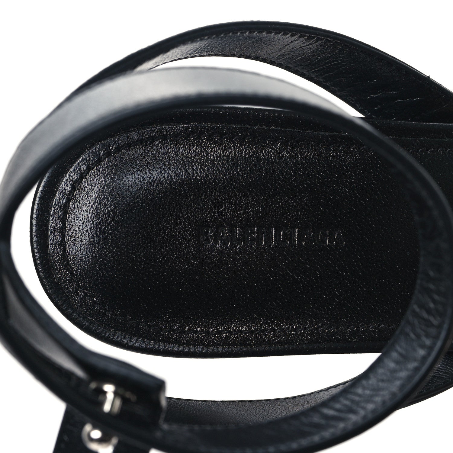 Balenciaga Calfskin Logo Afterhour 90mm Sandal 36 Black 7 of 10