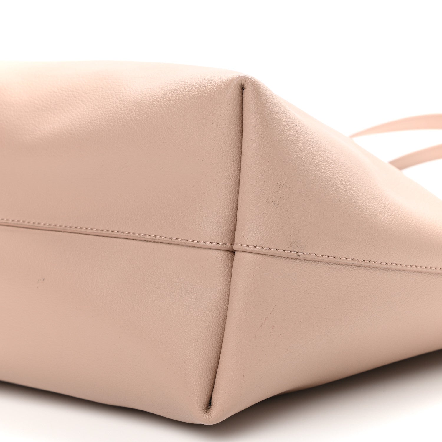 Saint Laurent Calfskin Large Shopping Tote Pale Blush 10 of 18