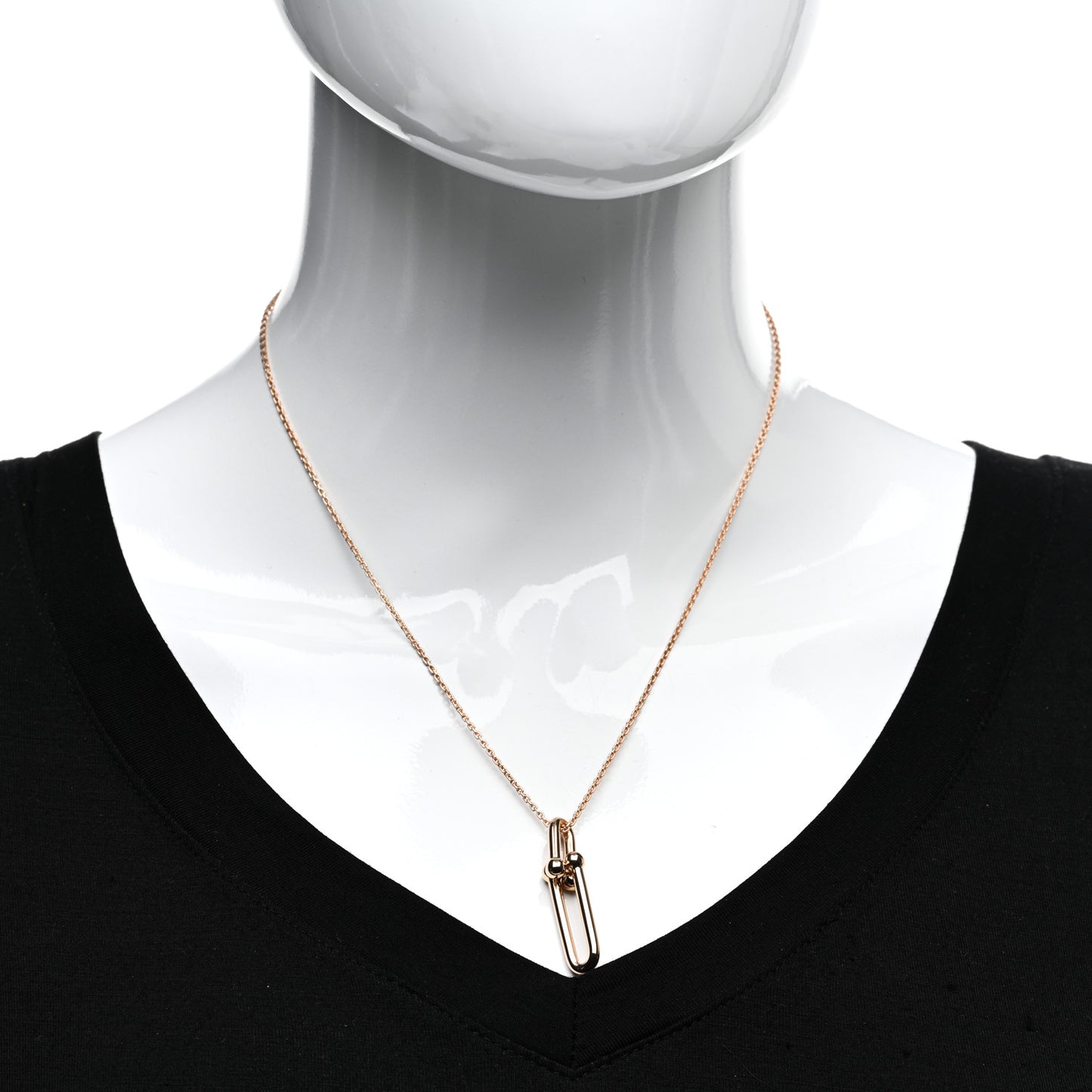 18K Rose Gold HardWear Link Pendant Necklace