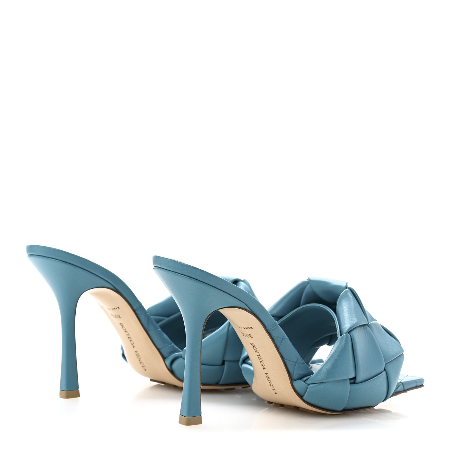 Nappa Maxi Intrecciato Lido 90mm Mule Sandals 39.5 Blaster