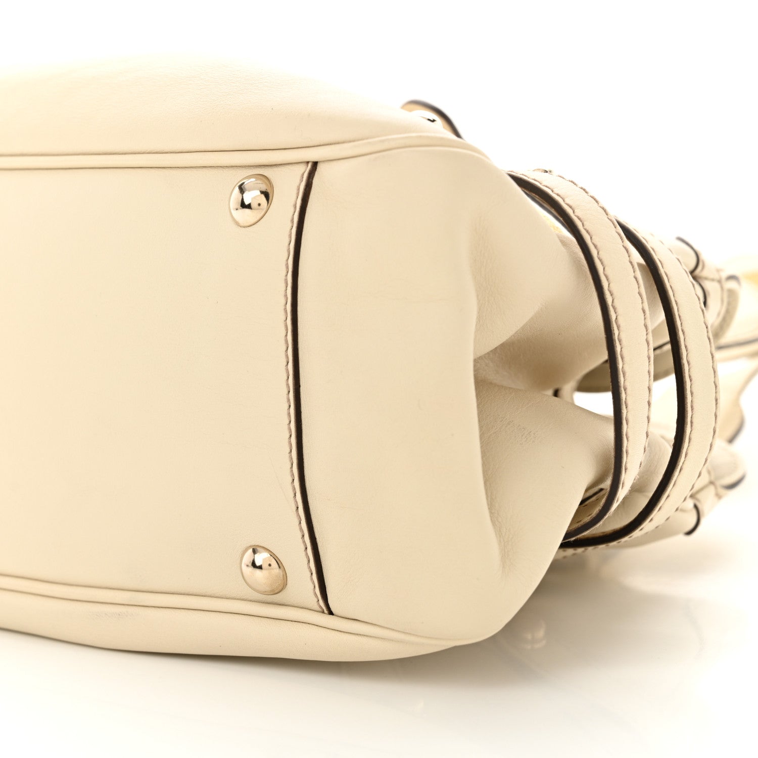Gucci Calfskin Shoulder Bag Ivory 10 of 12