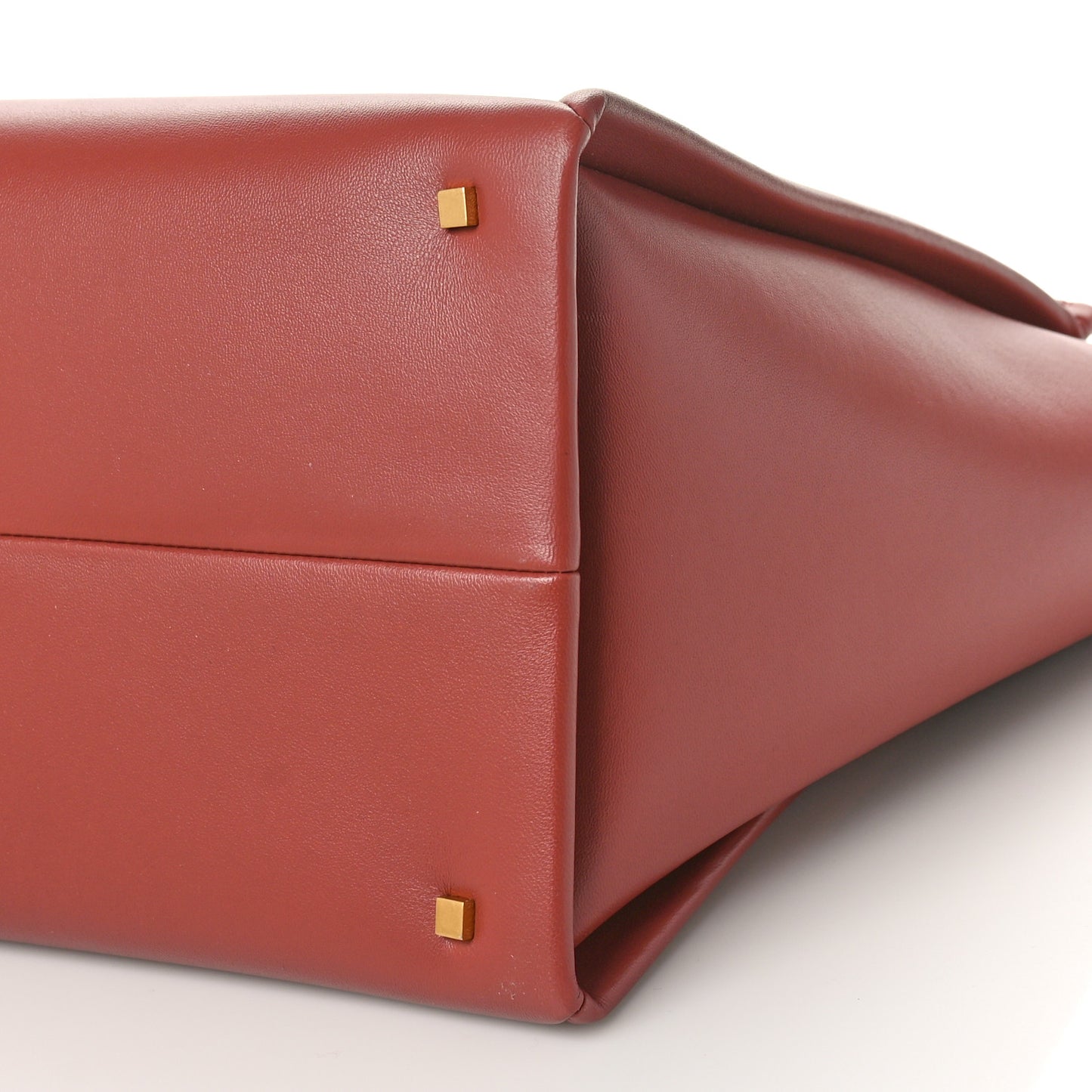 Nappa Large One Stud Handbag Gingerbread