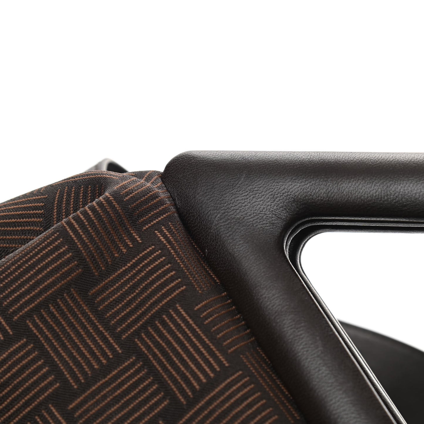 Nylon Jacquard Large The Point Triangle Bag Fondant