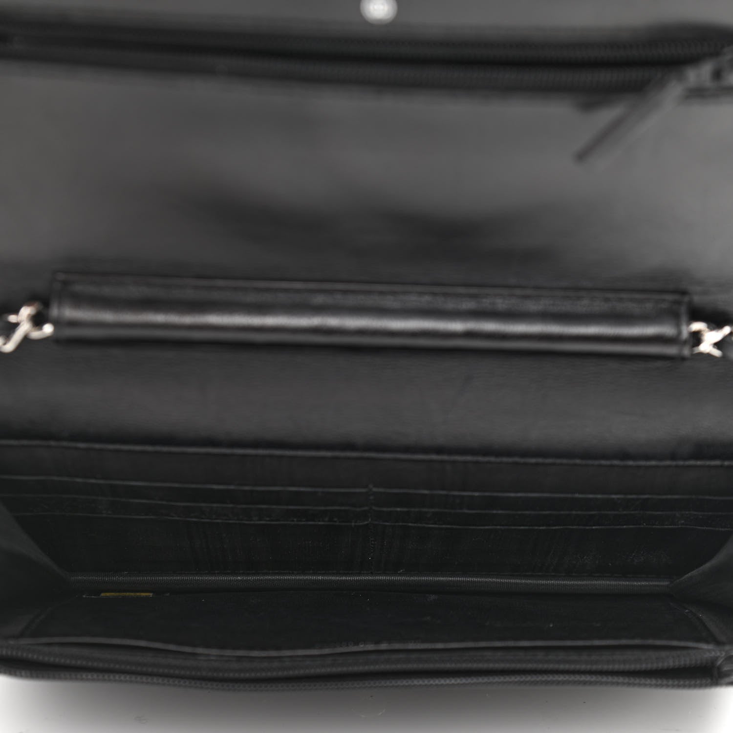 Chanel Caviar Timeless CC Wallet On Chain WOC Black 5 of 12