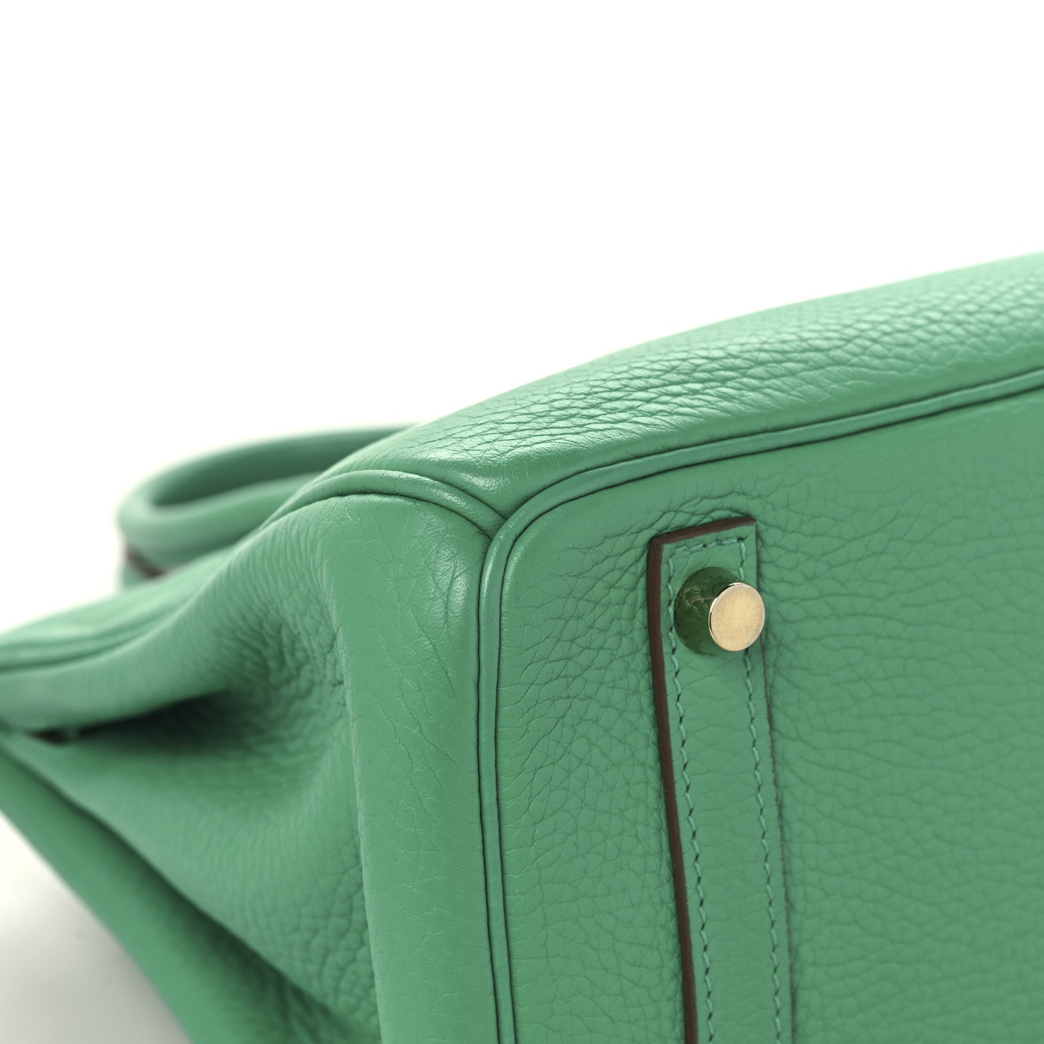 Hermes Taurillon Clemence Birkin 30 Menthe 11 of 12