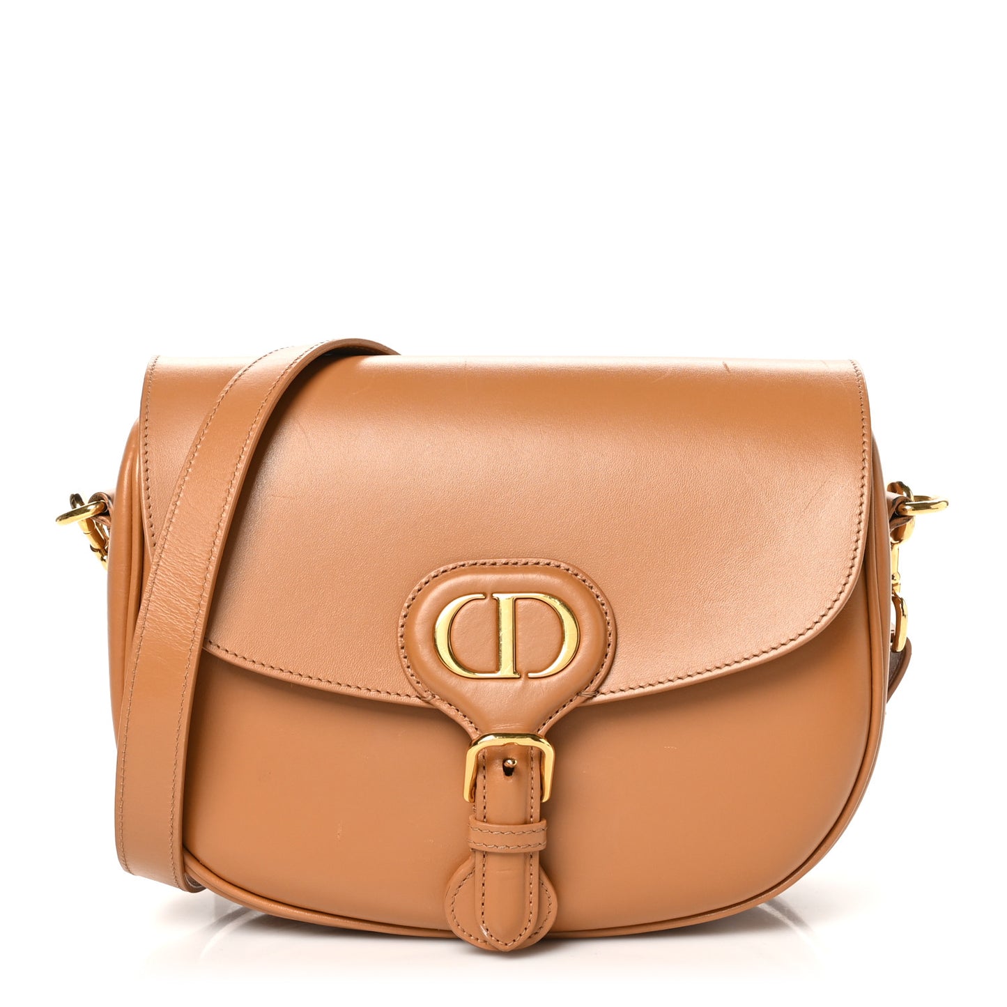 Box Calfskin Medium Bobby Flap Camel