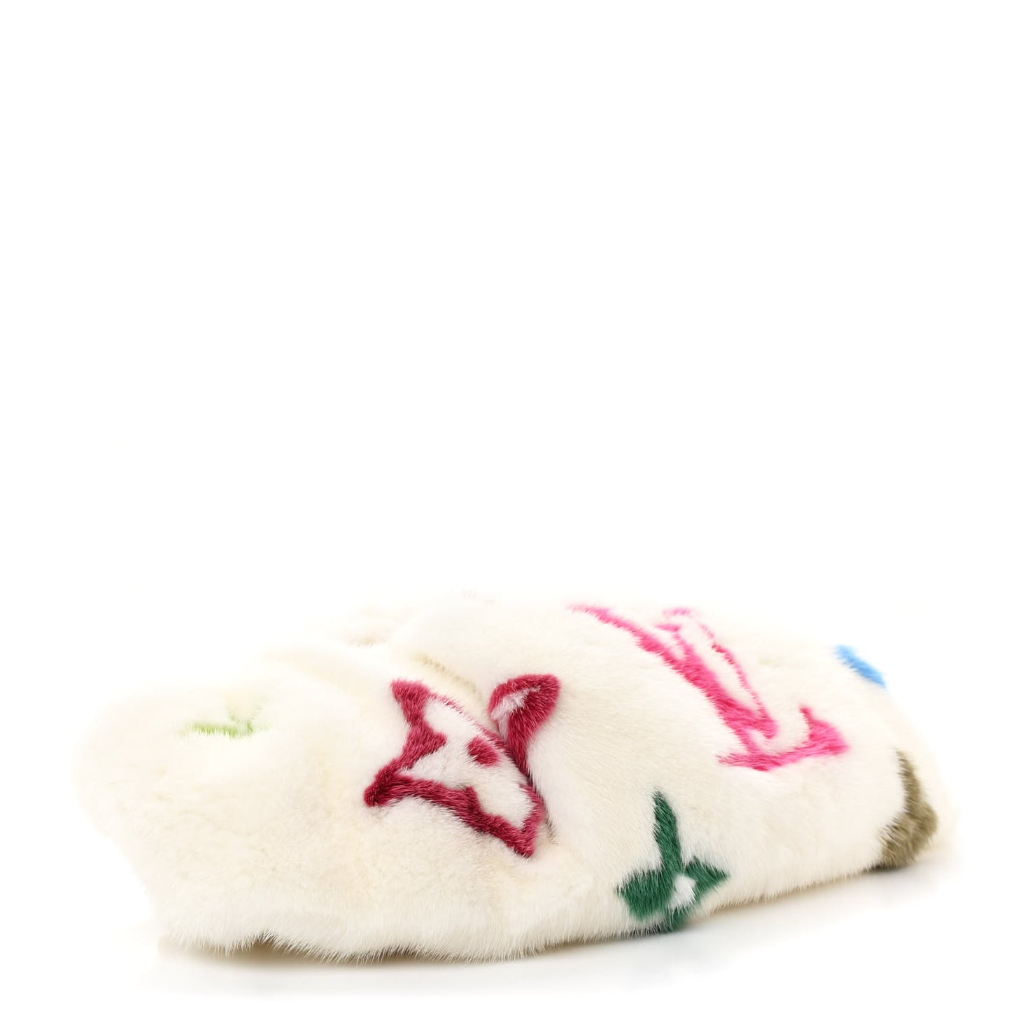 LV X TM Mink Ostrich Monogram Bum Bag White Multicolor