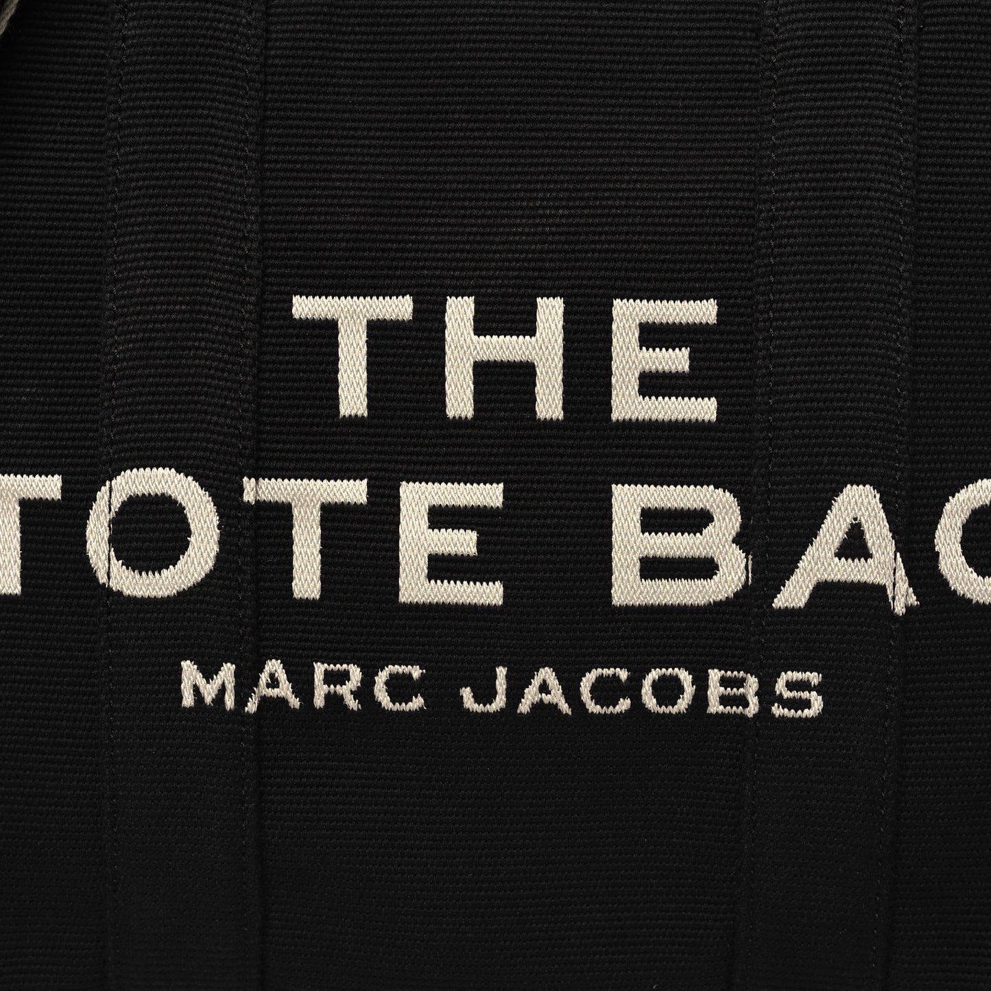 Cotton Canvas Medium The Jacquard Tote Bag Black