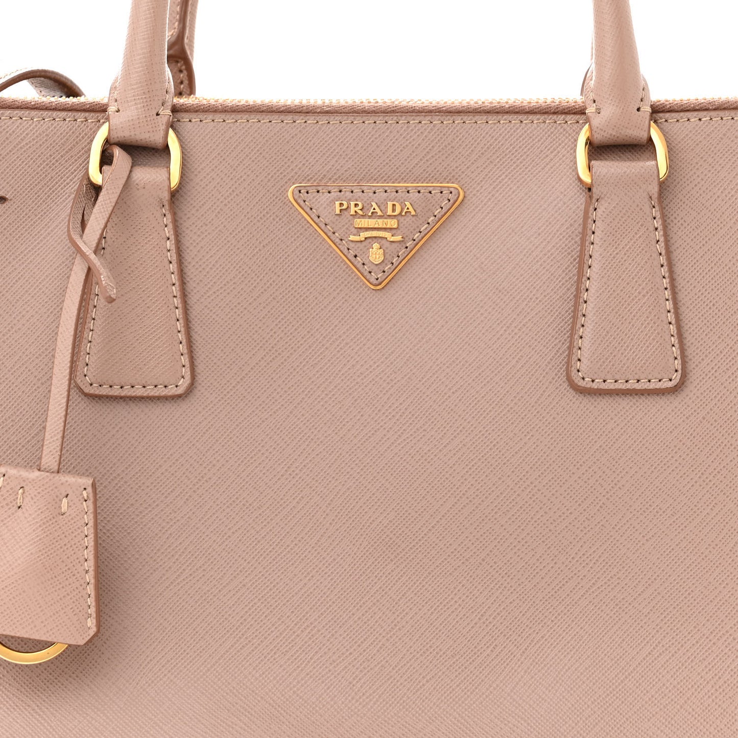 Saffiano Medium Galleria Double Zip Tote Cammeo