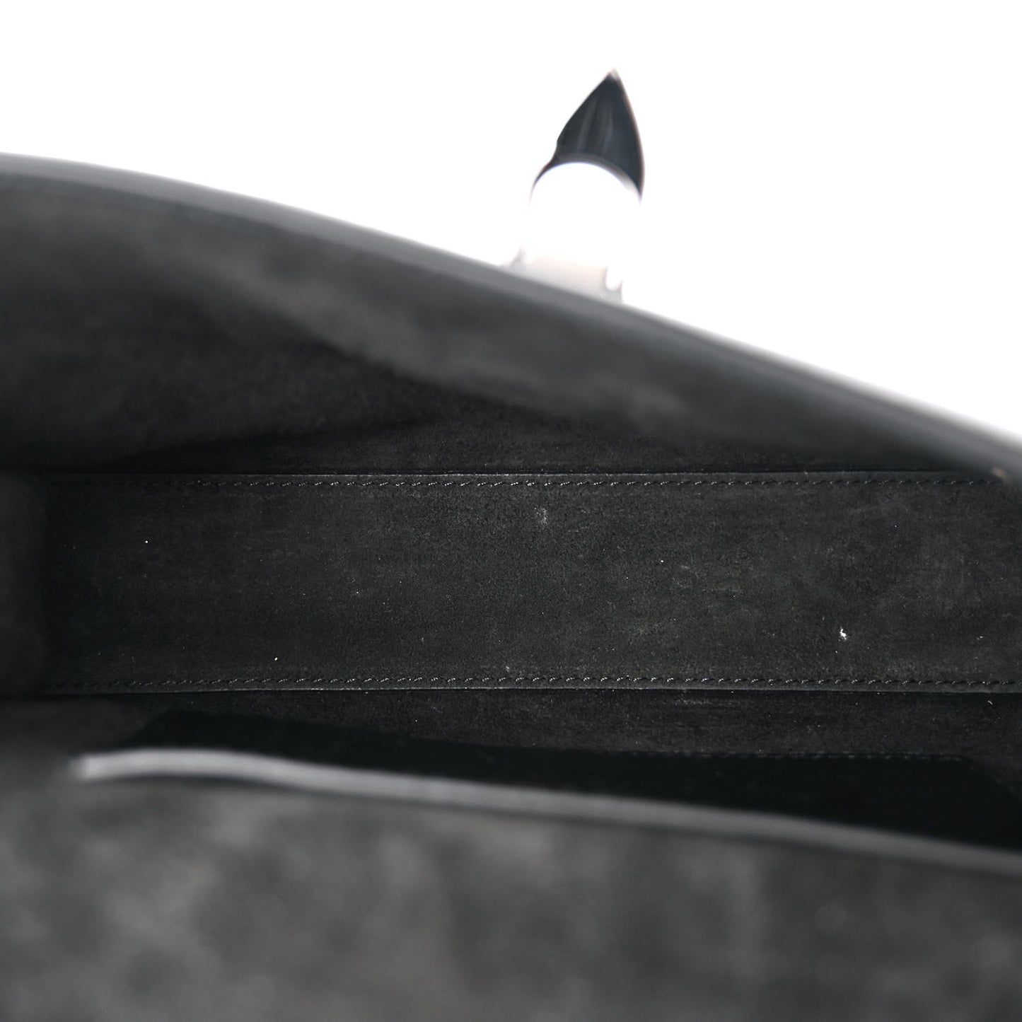 Pebbled Calfskin Monochrome Medium Rockstud Flip Lock Crossbody Bag Black