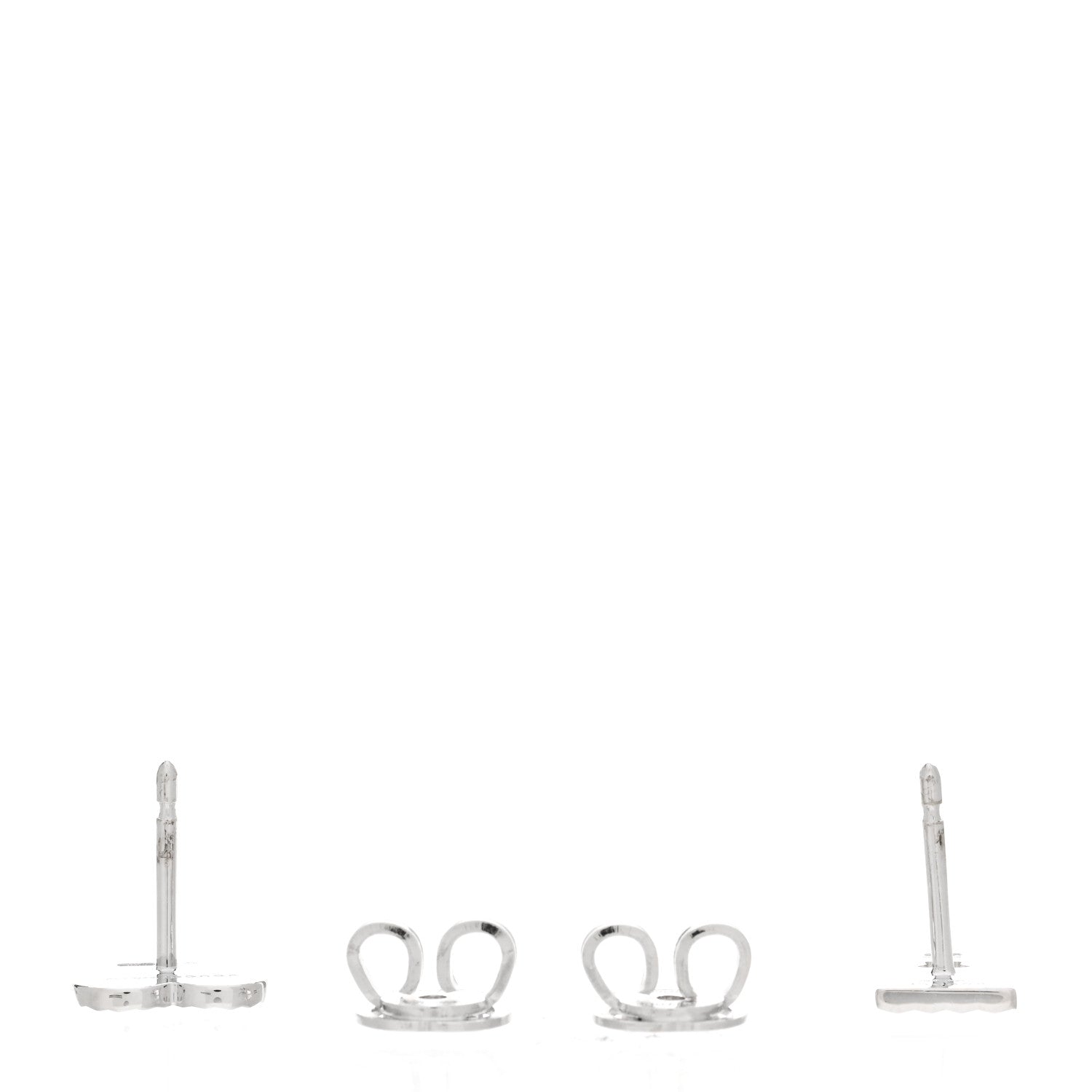 Gucci 18K White Gold Diamond Icon Asymmetric Stud Earrings 3 of 5