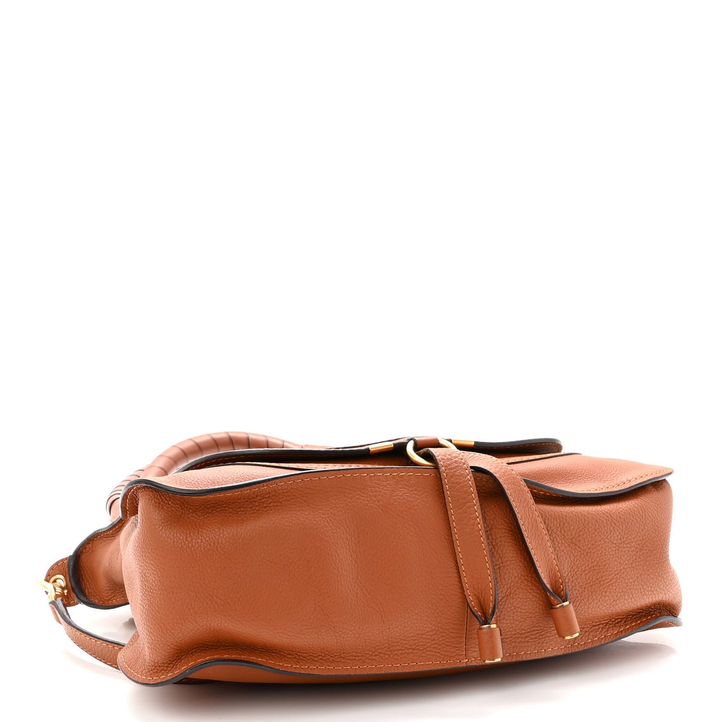 Calfskin Medium Marcie Satchel Tan
