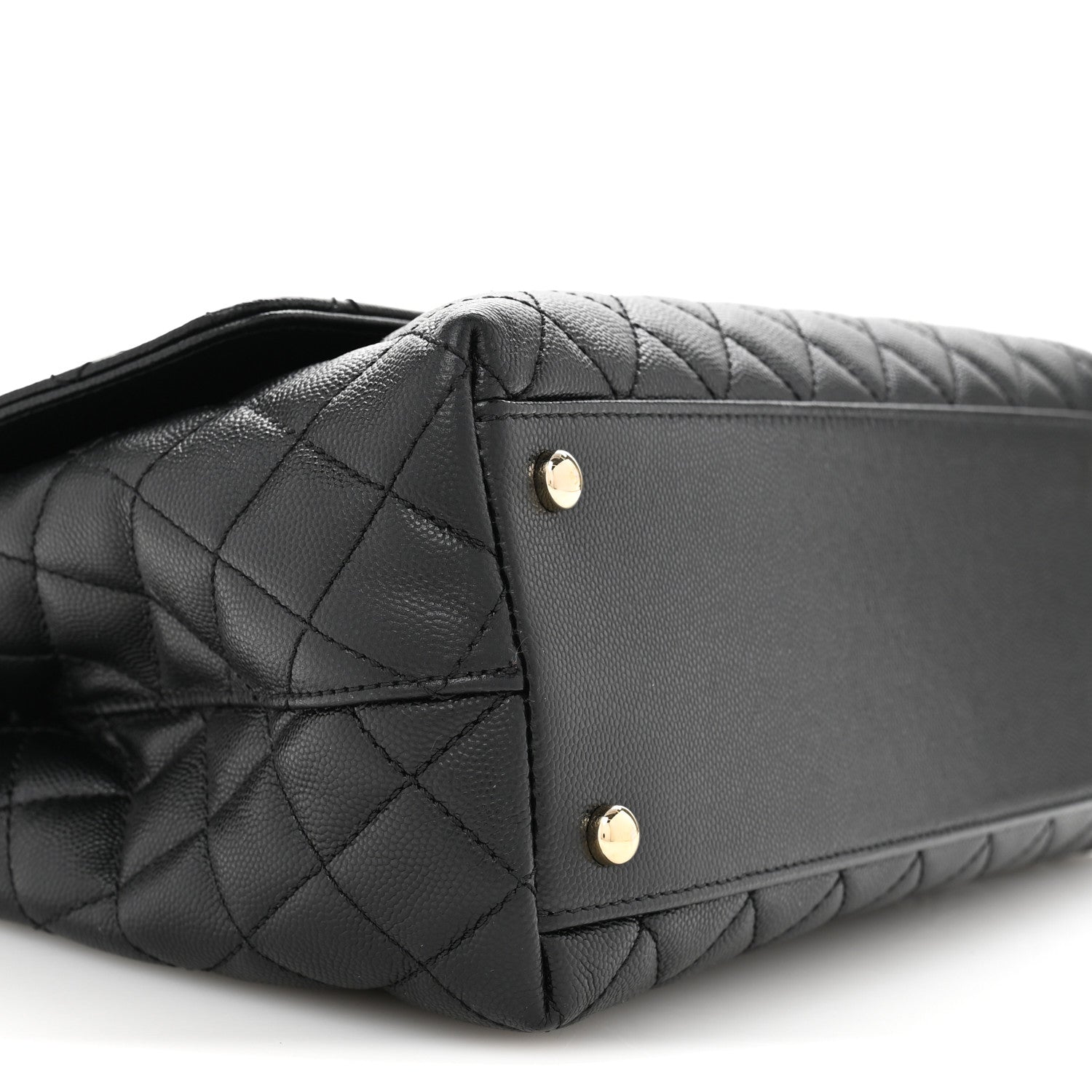 Chanel Caviar Quilted Small Coco Handle Flap Black 9 of 11