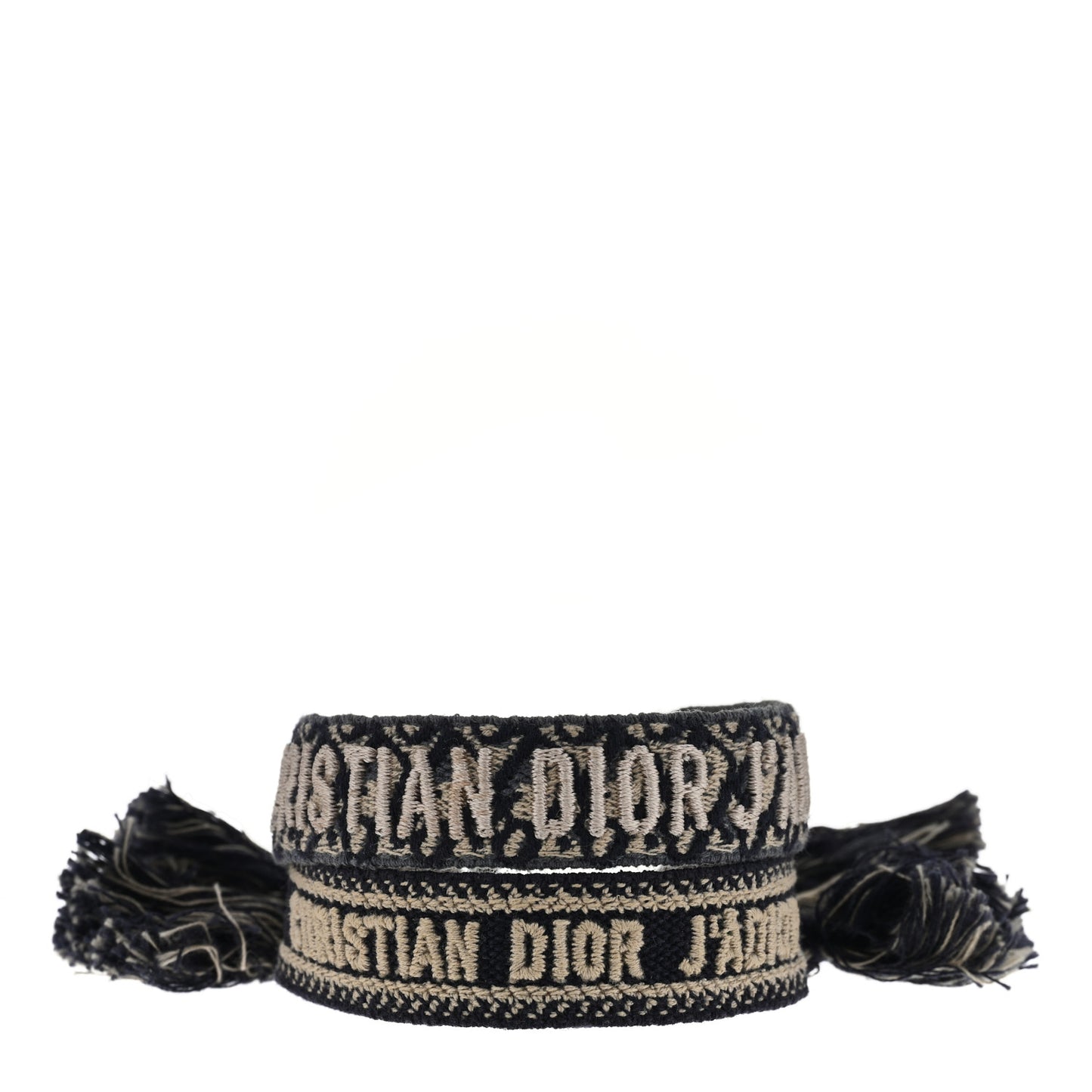 Woven Cotton J'Adior Friendship Bracelet Set Navy