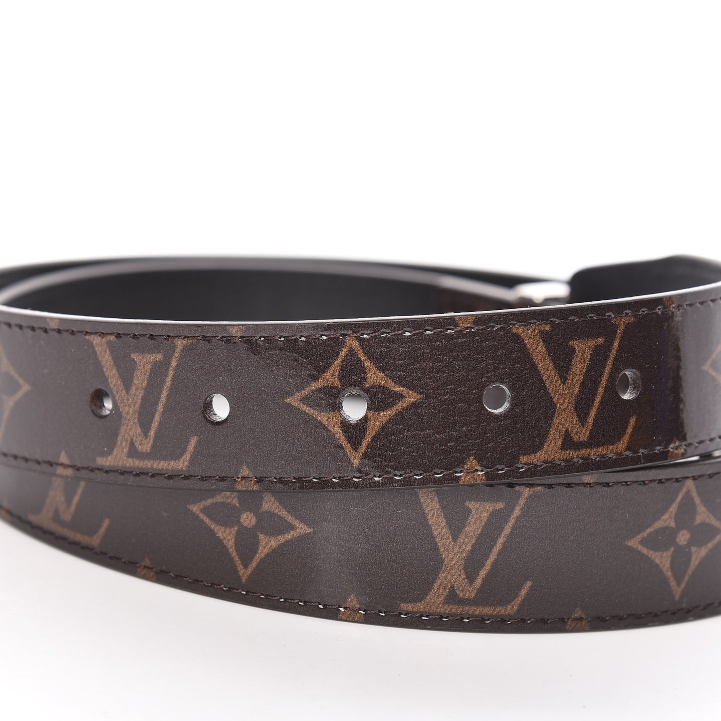 Monogram Glaze 30mm Ouest Belt 90 36
