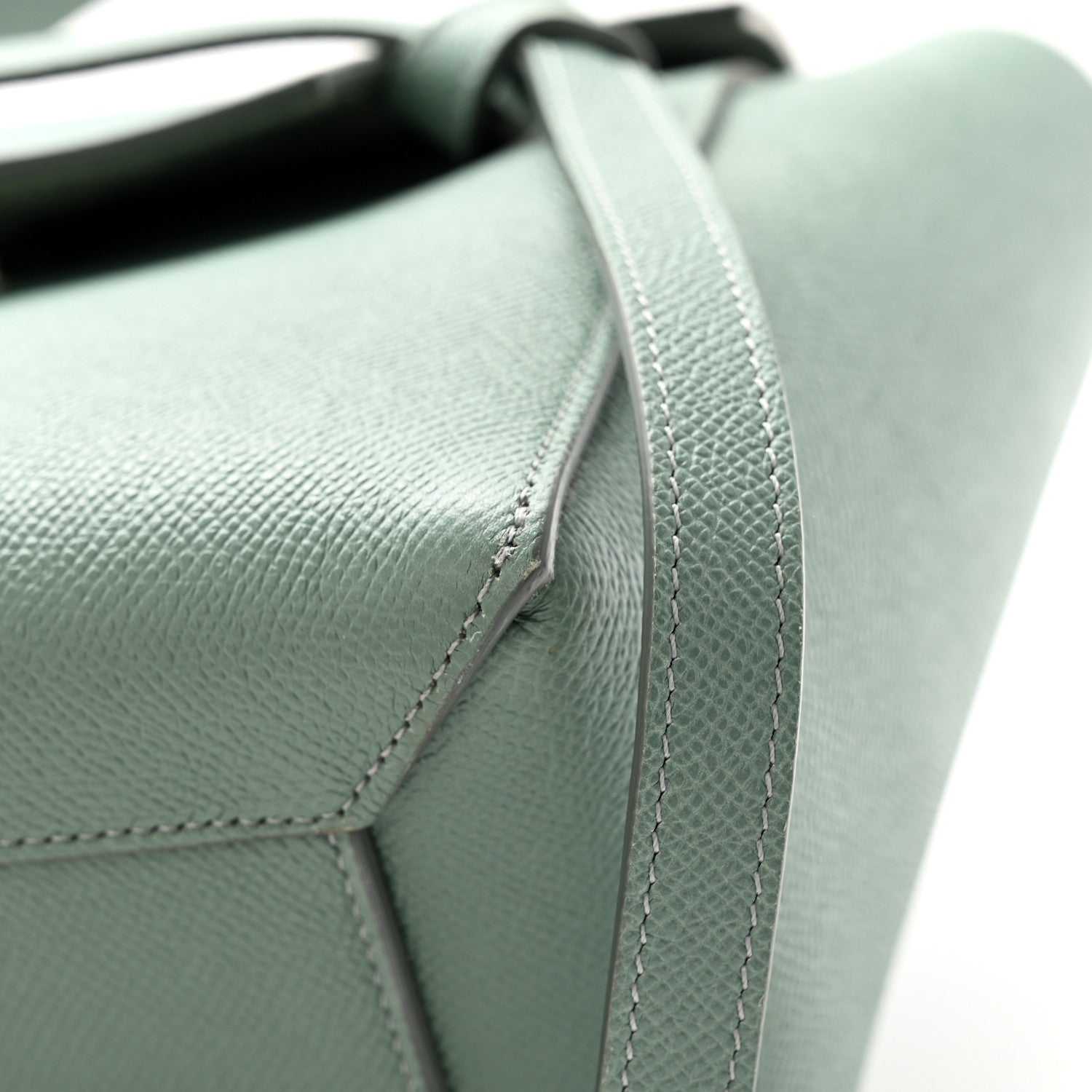 Celine Grained Calfskin Micro Belt Bag Celadon 11 of 12