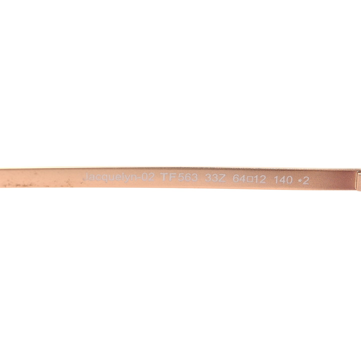 Jacquelyn 02 Aviator Sunglasses TF563 Rose Gold Rose Gold