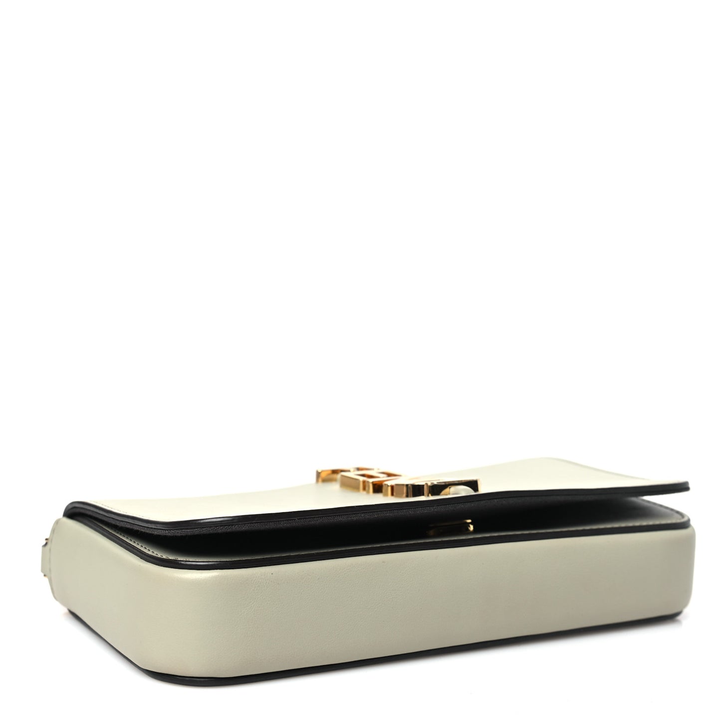 Vitello Grace Matte Fendigraphy Wallet on Chain Green Tea