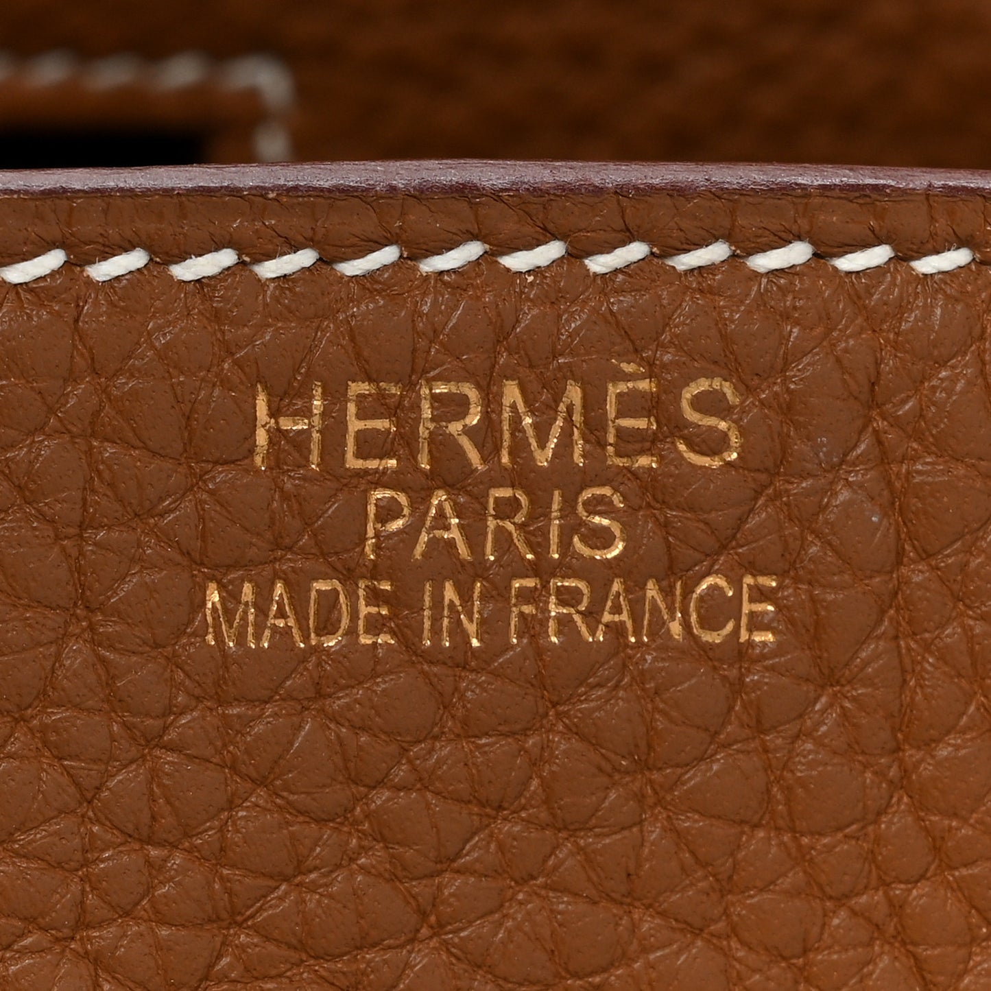 Taurillon Clemence Birkin 35 Gold