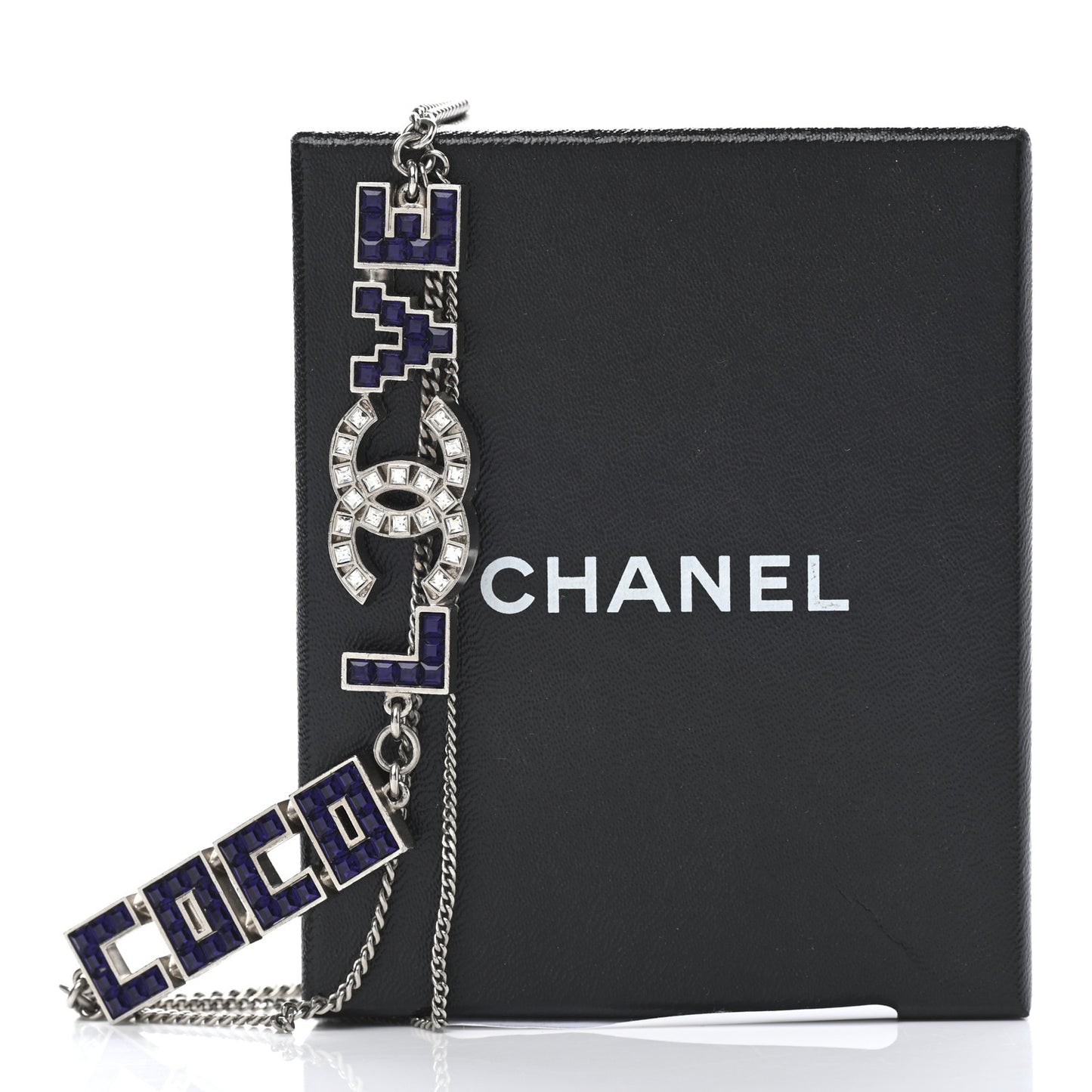 Crystal CC Coco Love Belt Silver Purple