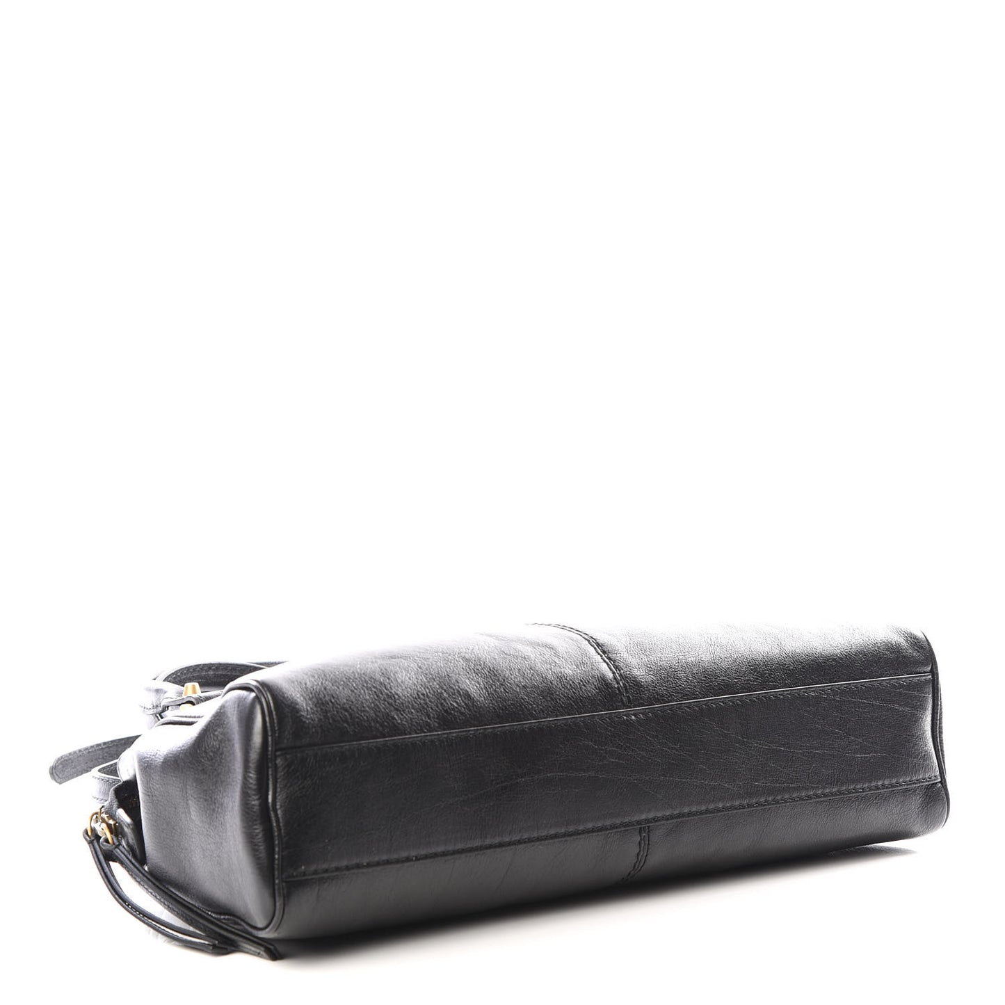 Calfskin Medium Re(Belle) Top Handle Bag Black