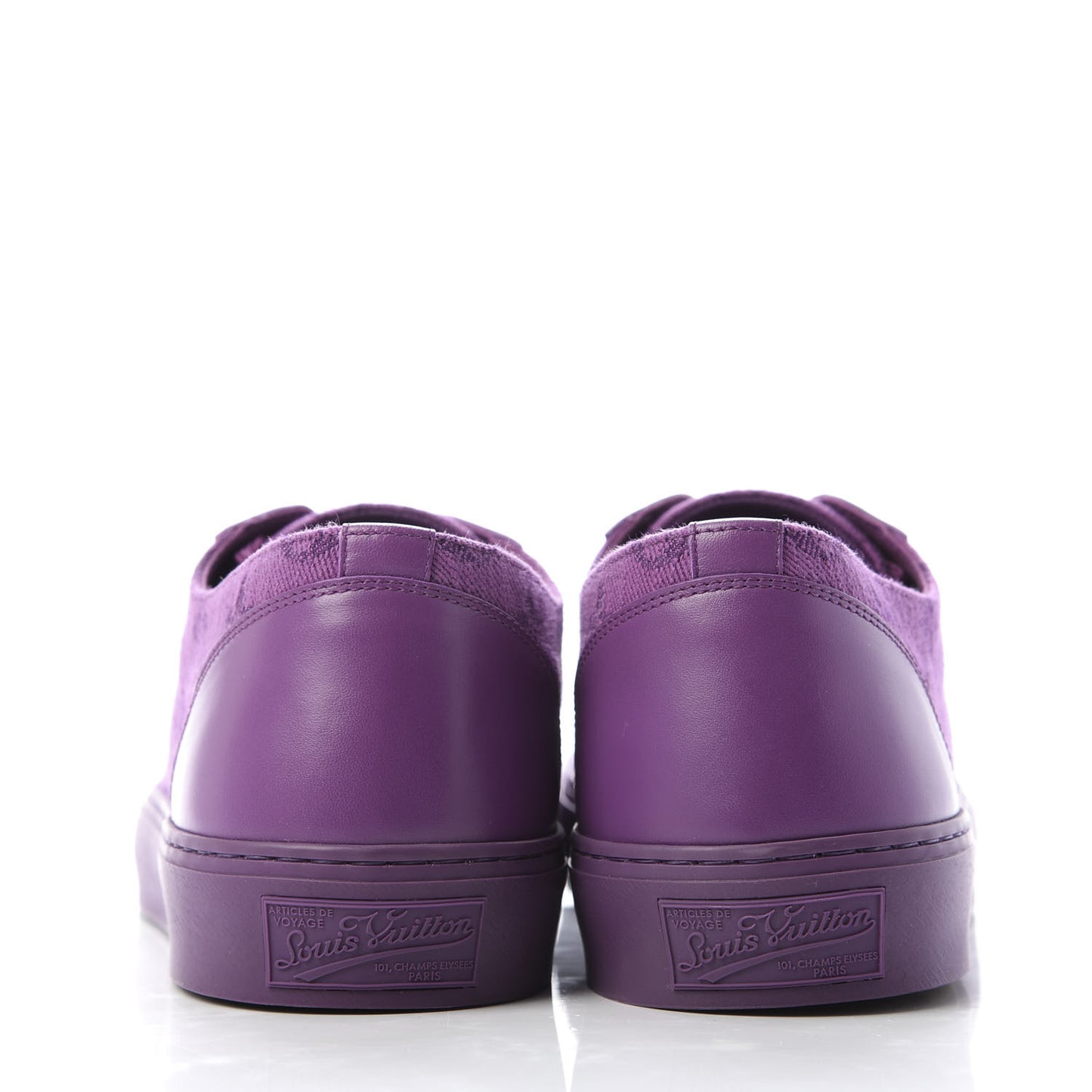 Canvas Monogram Mens Tattoo Sneakers 7.5 Violet