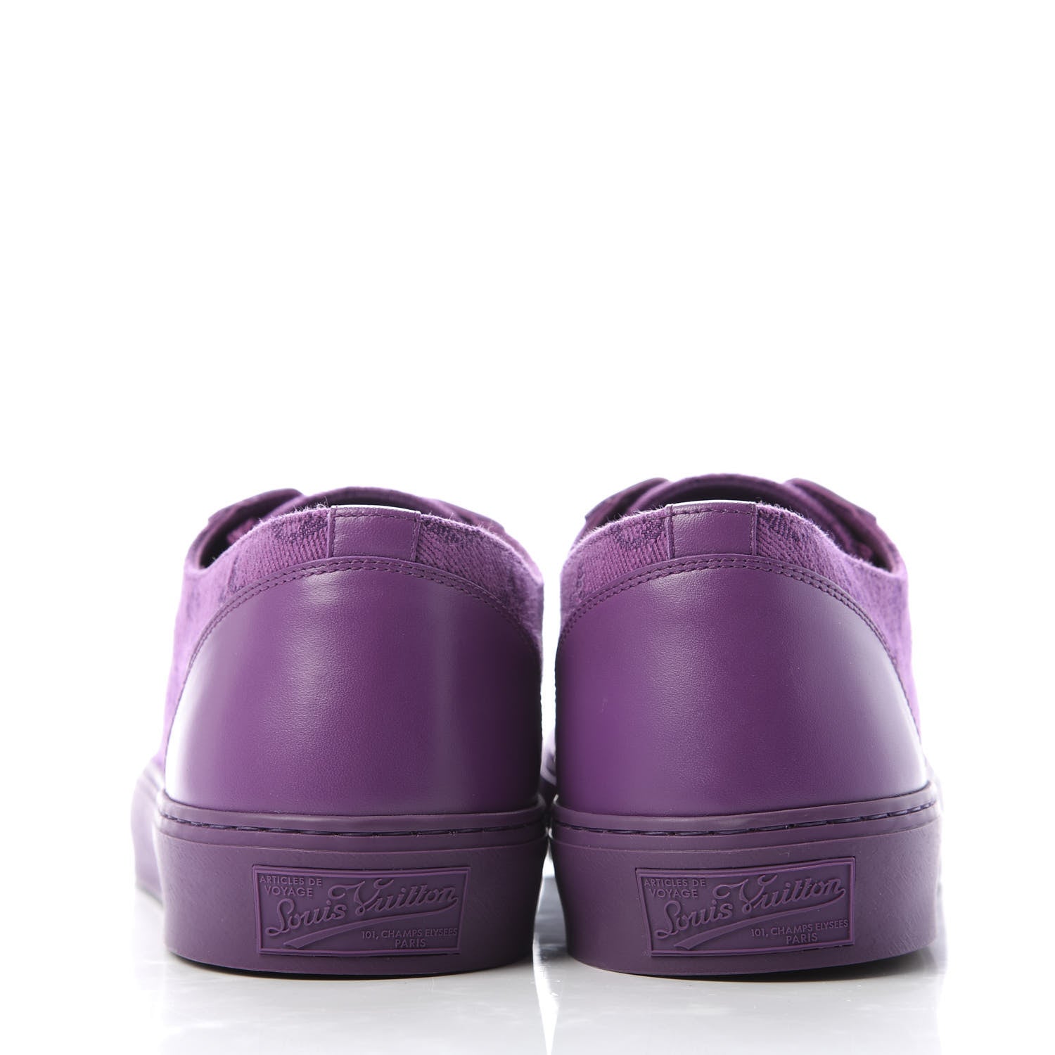 Louis Vuitton Canvas Monogram Mens Tattoo Sneakers 7.5 Violet 6 of 8