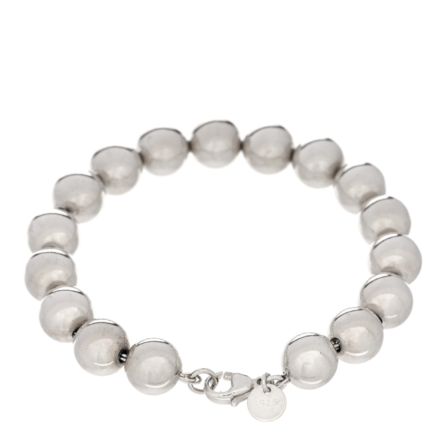 Tiffany Sterling Silver 10mm HardWear Ball Bracelet 2 of 3