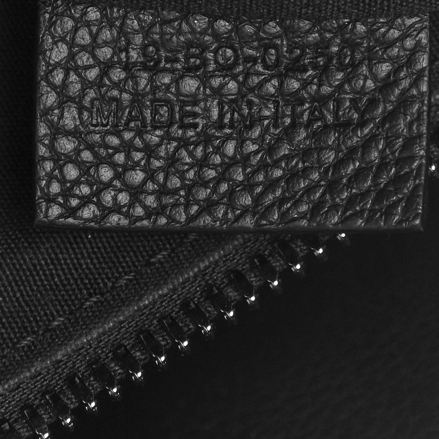 X SHAWN STUSSY Grained Calfskin Saddle Bag Black
