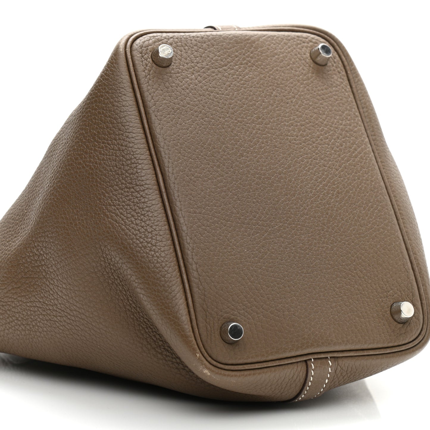 Taurillon Clemence Picotin Lock 18 PM Etoupe