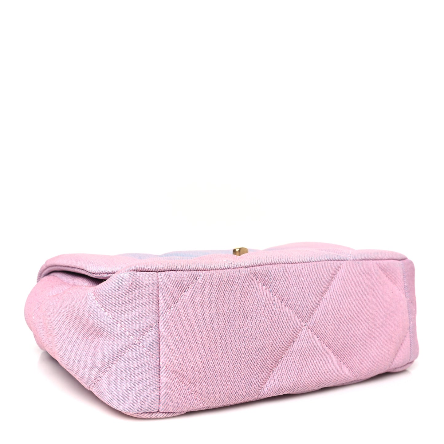 Denim Quilted Medium Chanel 19 Flap Blue Pink