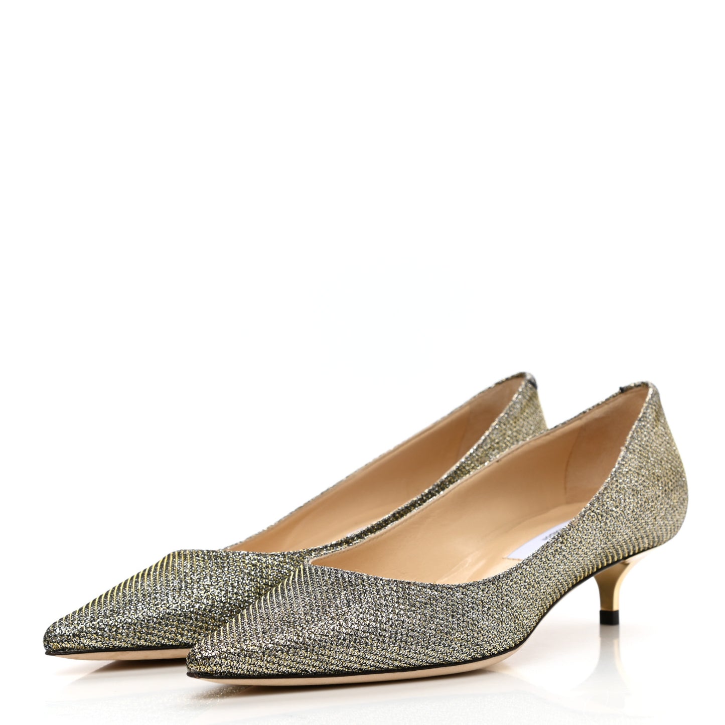 Glitter Fabric Amelia Pumps 35 Light Bronze