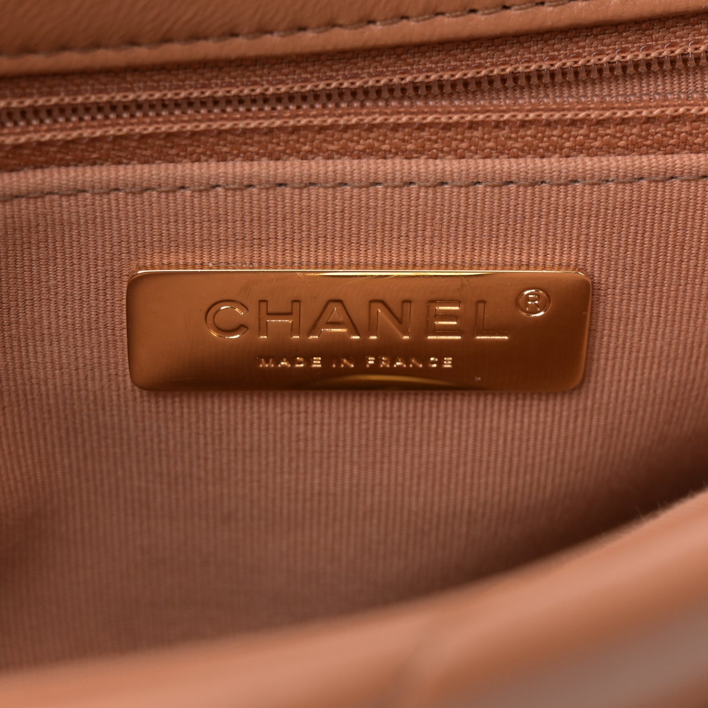 Lambskin Quilted Medium Chanel 19 Flap Brown
