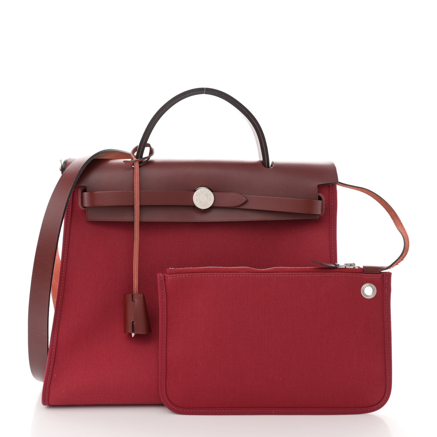 Vache Hunter Toile Herbag Zip 31 PM Rouge Grenat Rouge H