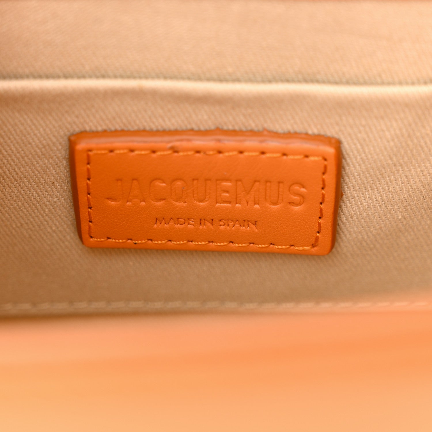 Jacquemus Smooth Calfskin Le Chiquito Noeud Orange 6 of 9
