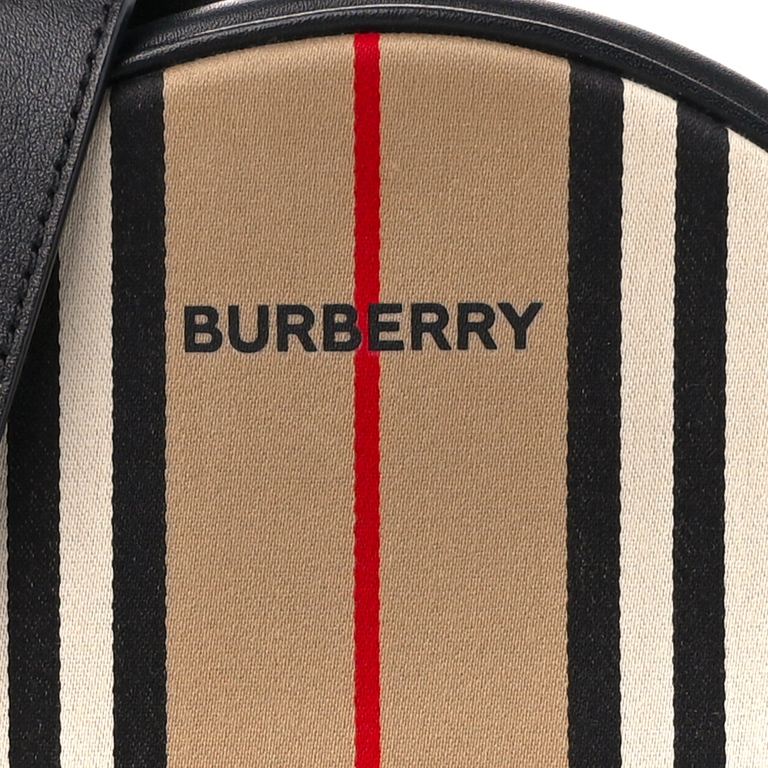 Burberry E-Canvas Calfskin Icon Stripe Louise Bag Archive Beige 8 of 10
