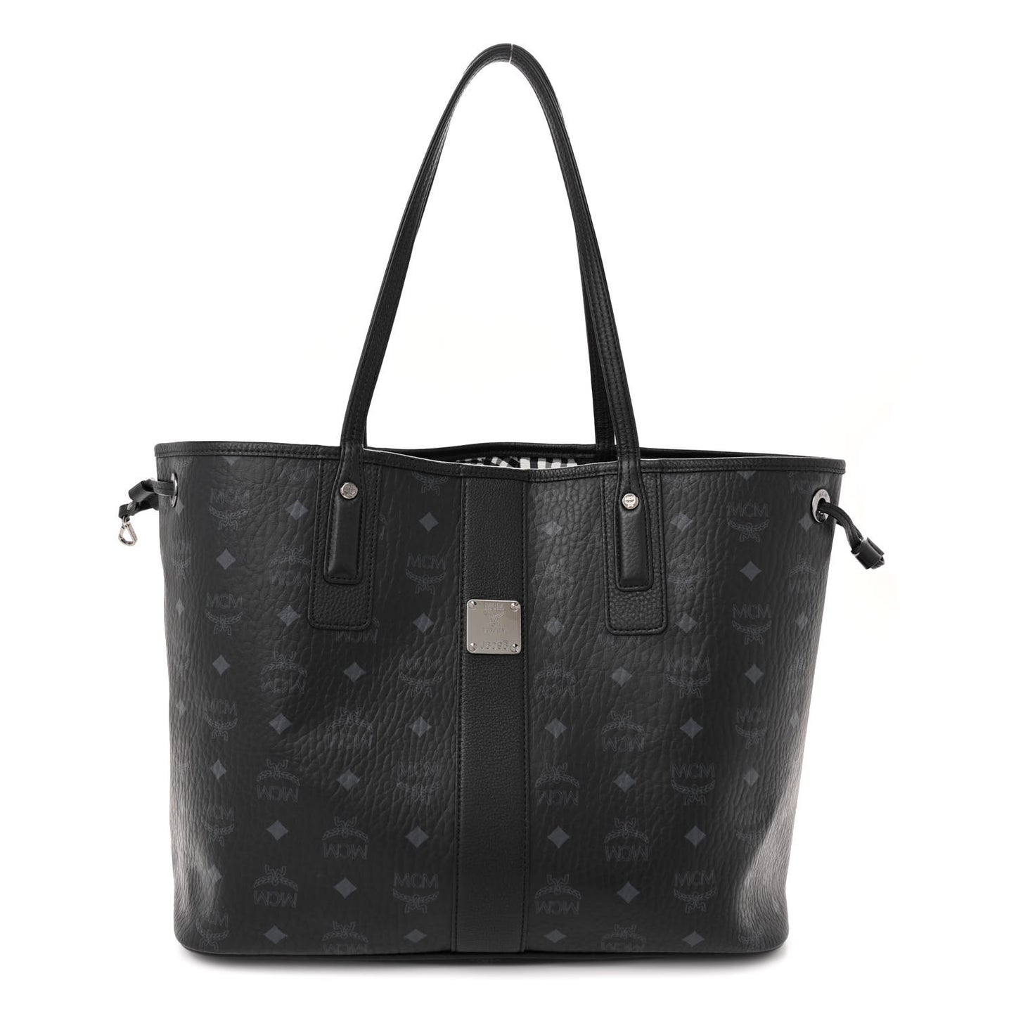 Visetos Medium Liz Reversible Shopper Tote Black